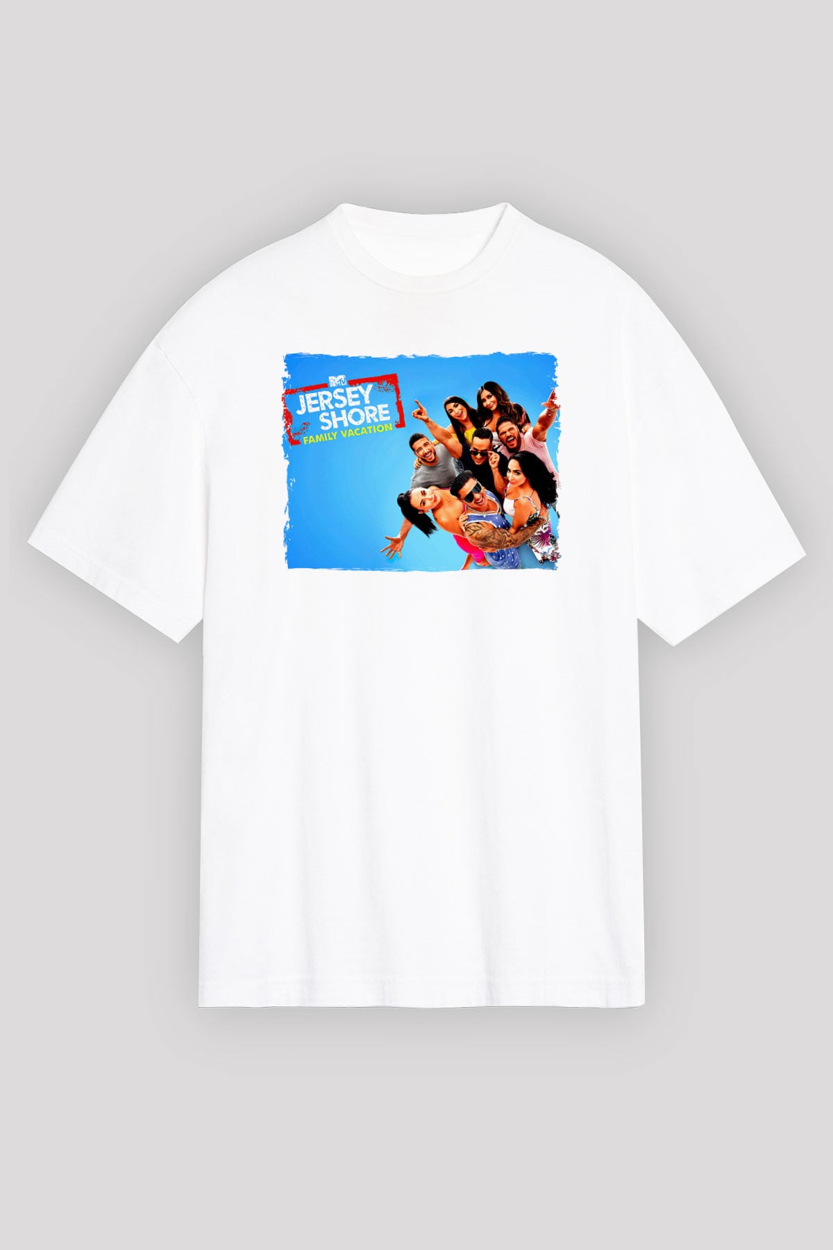 Jersey Shore Beyaz Unisex Tişört T-Shirt
