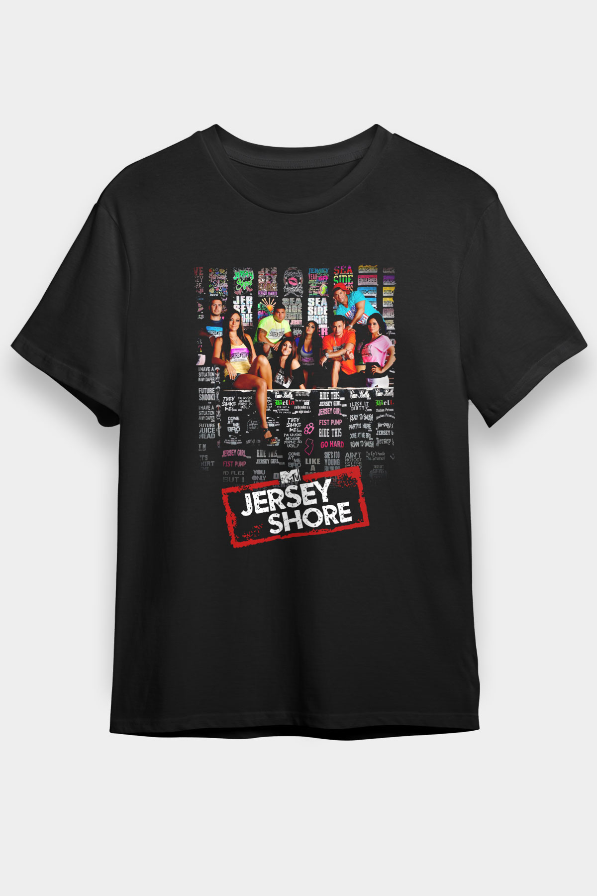 Jersey Shore Siyah Unisex Tişört T-Shirt