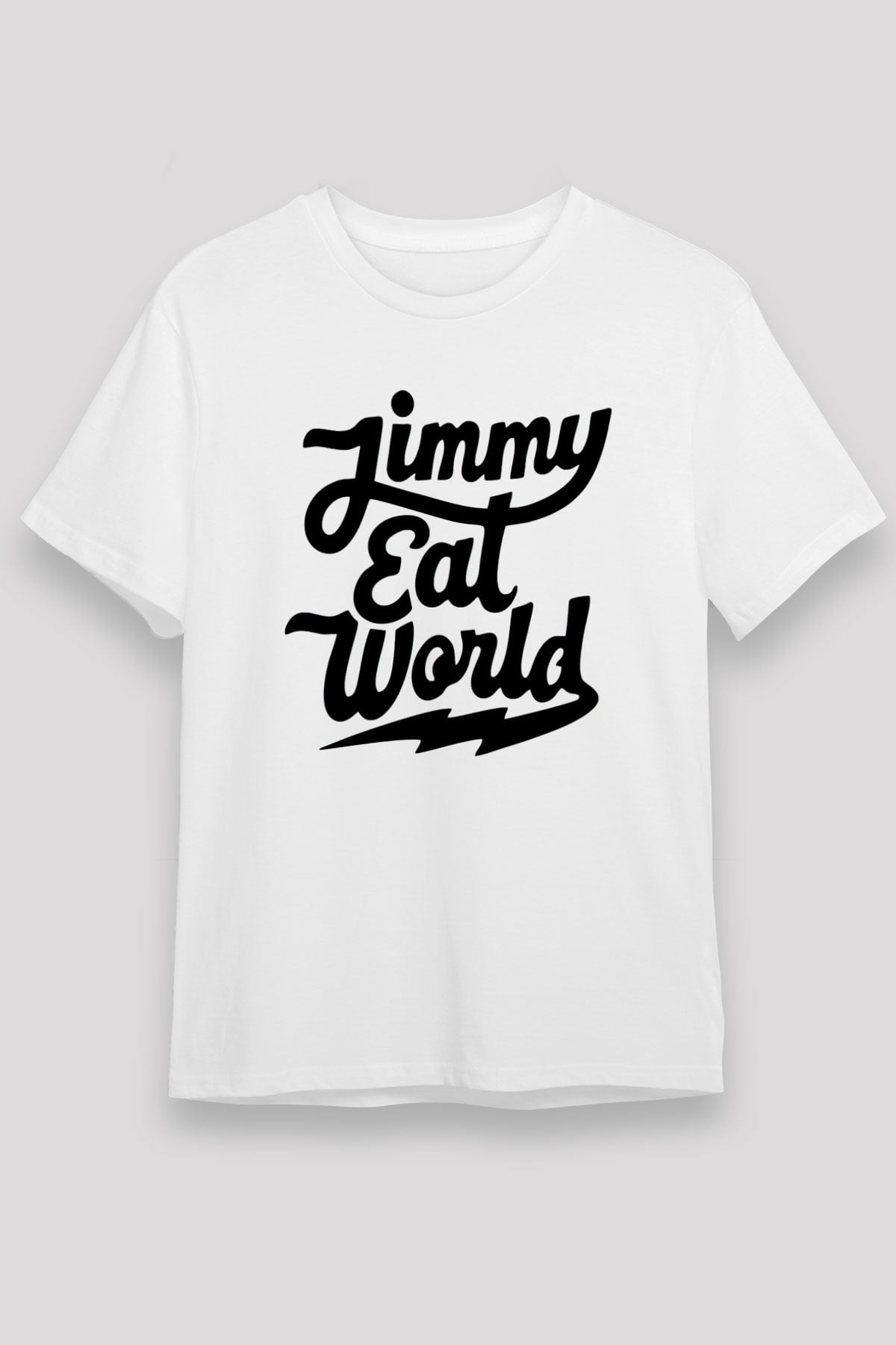 Jimmy Eat World Beyaz Unisex Tişört T-Shirt - TişörtFabrikası