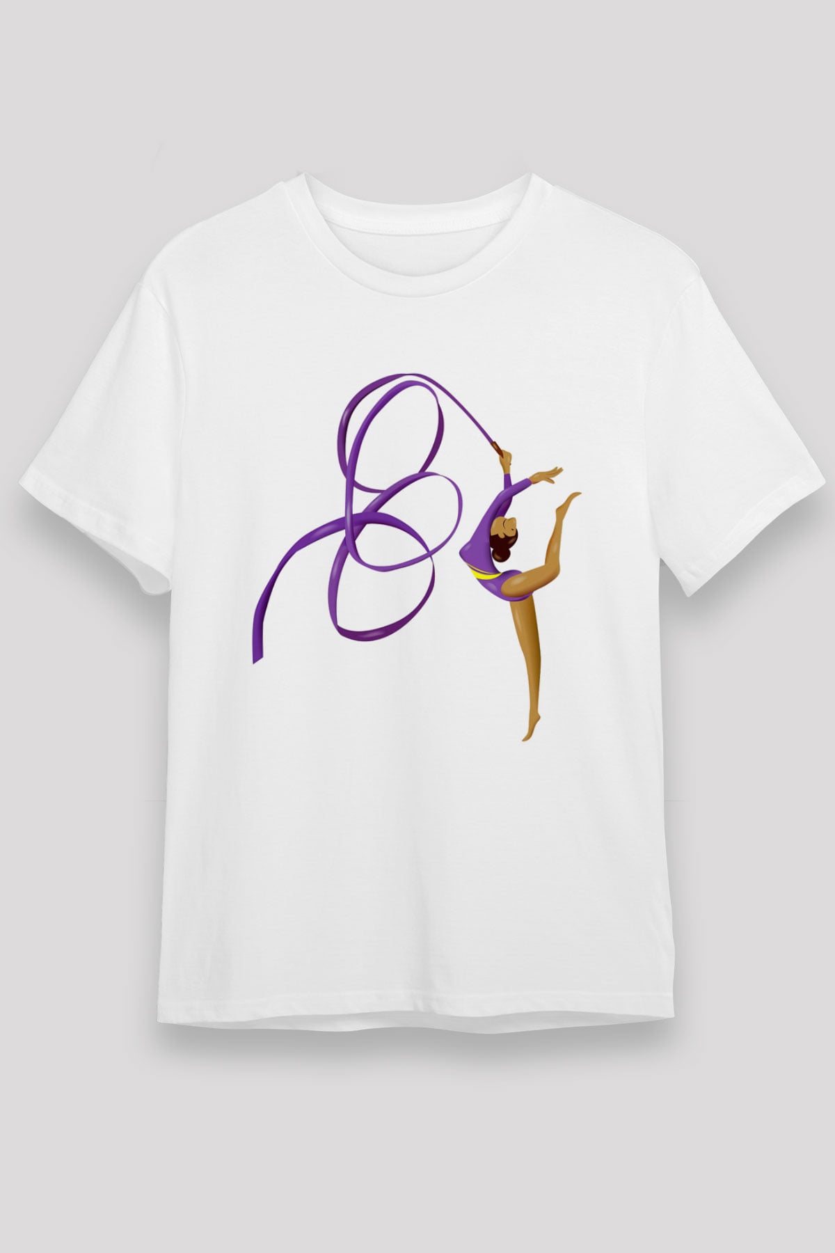Jimnastik Beyaz Unisex Tişört T-Shirt - TişörtFabrikası