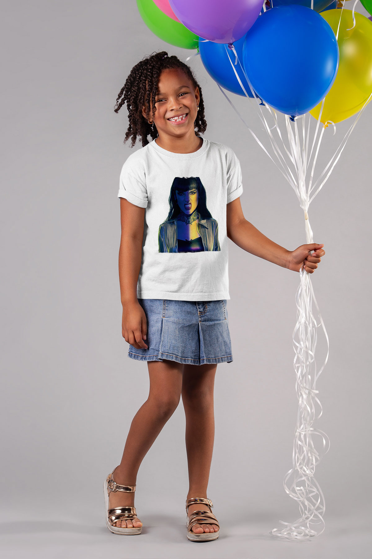 Jinjer Baskılı Beyaz Unisex Beyaz Çocuk Tişört - Tshirt