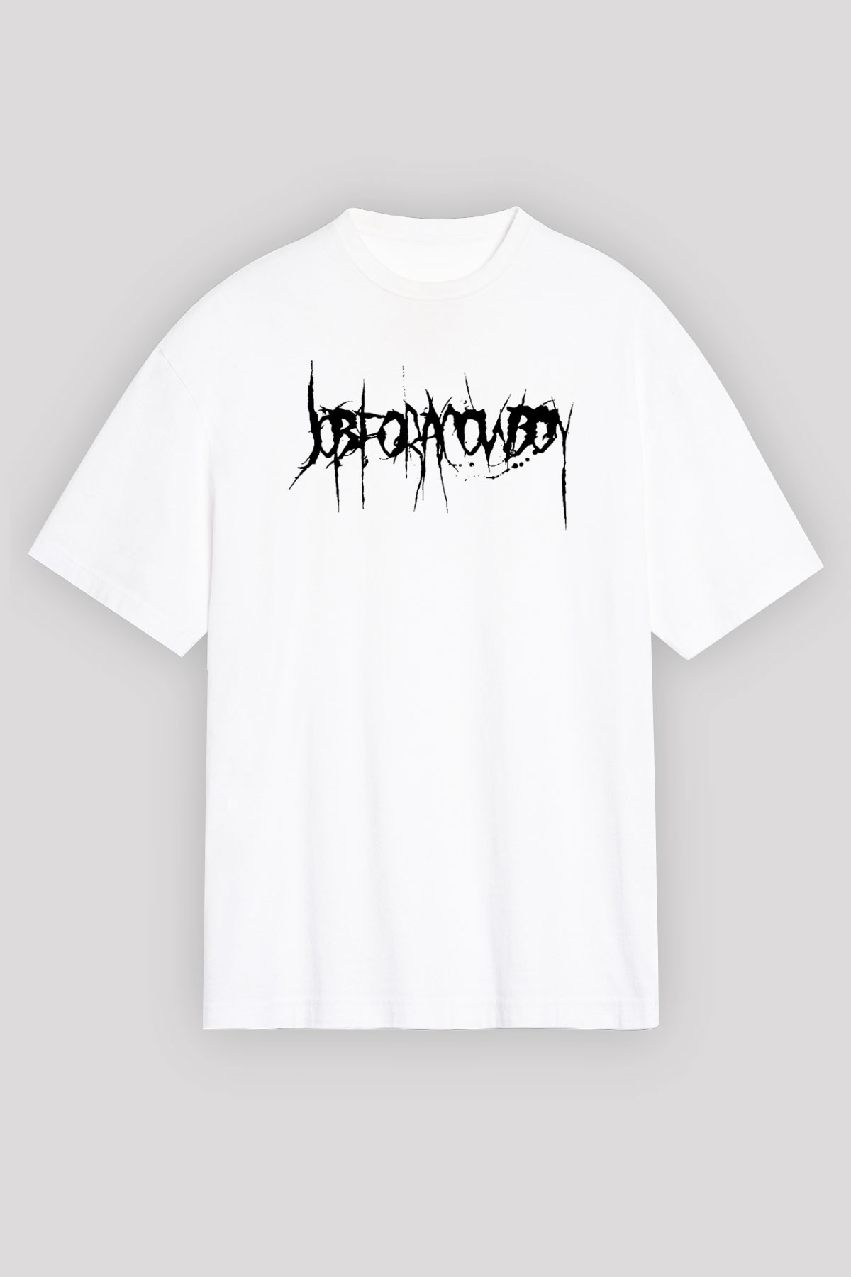 Job for a Cowboy Beyaz Unisex Oversize Tişört T-Shirt