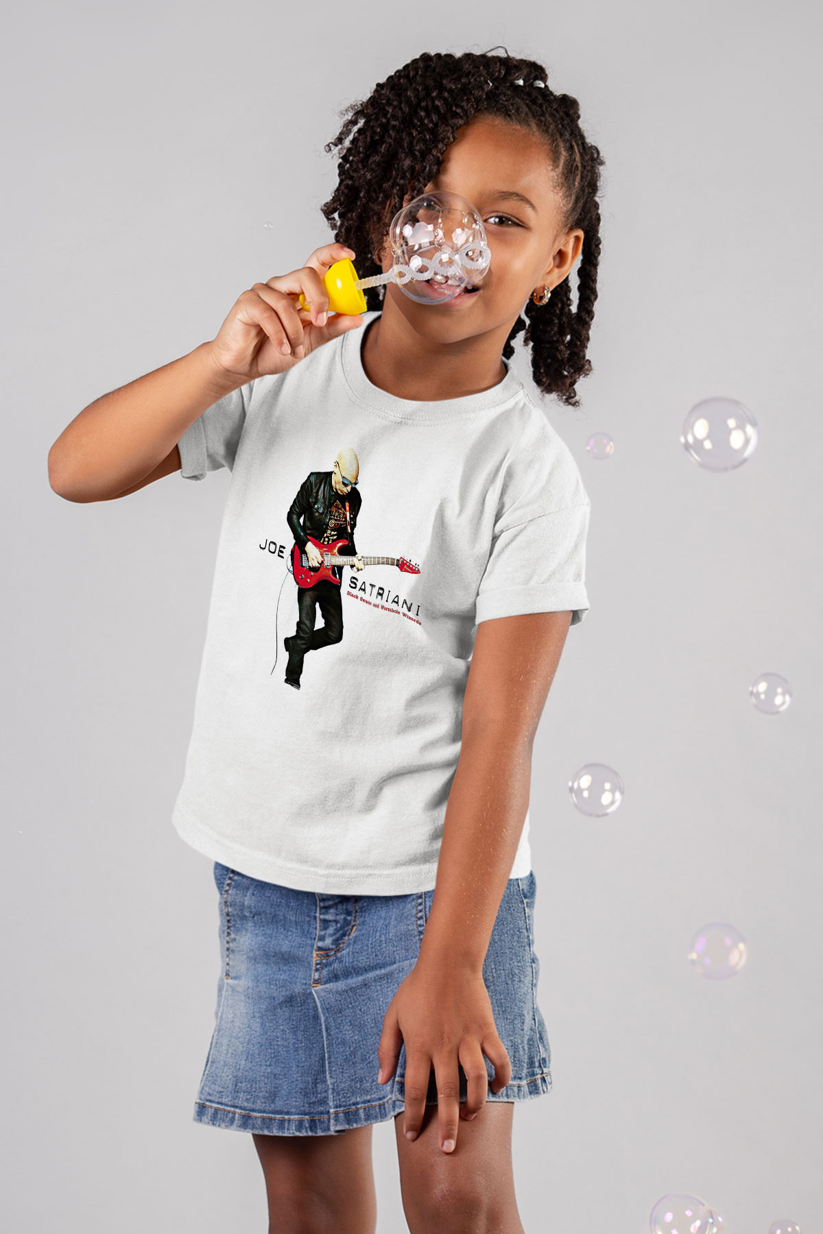 Joe Santriani Baskılı Beyaz Unisex Beyaz Çocuk Tişört - Tshirt