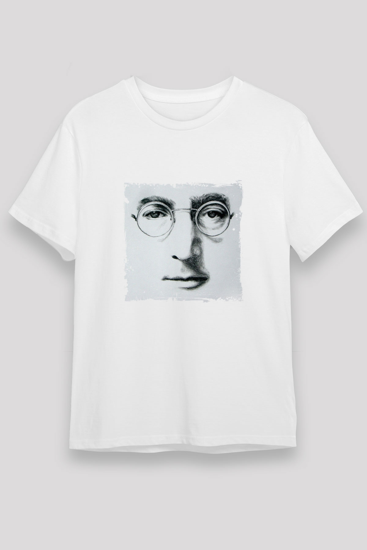 John Lennon Unisex Baskılı Beyaz Tişört