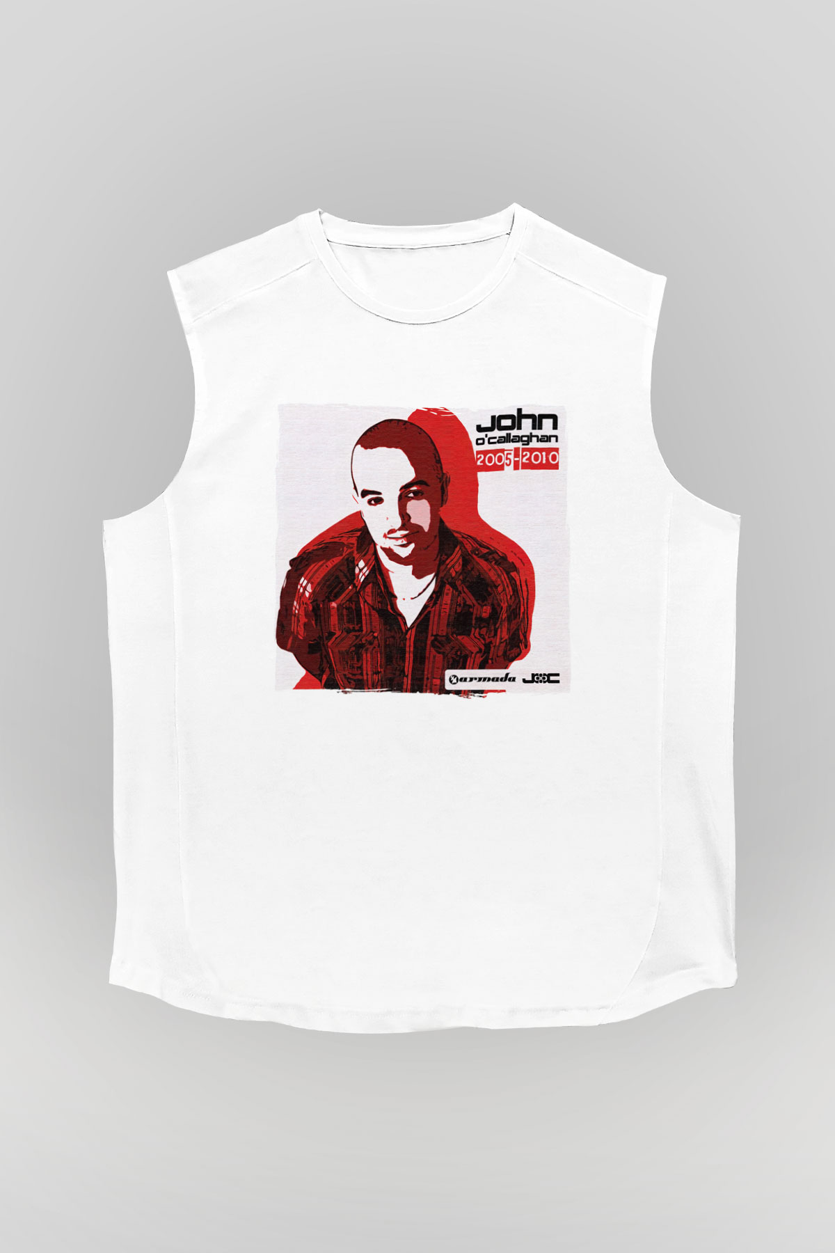 John Ocallaghan Beyaz Unisex Kolsuz Tişört