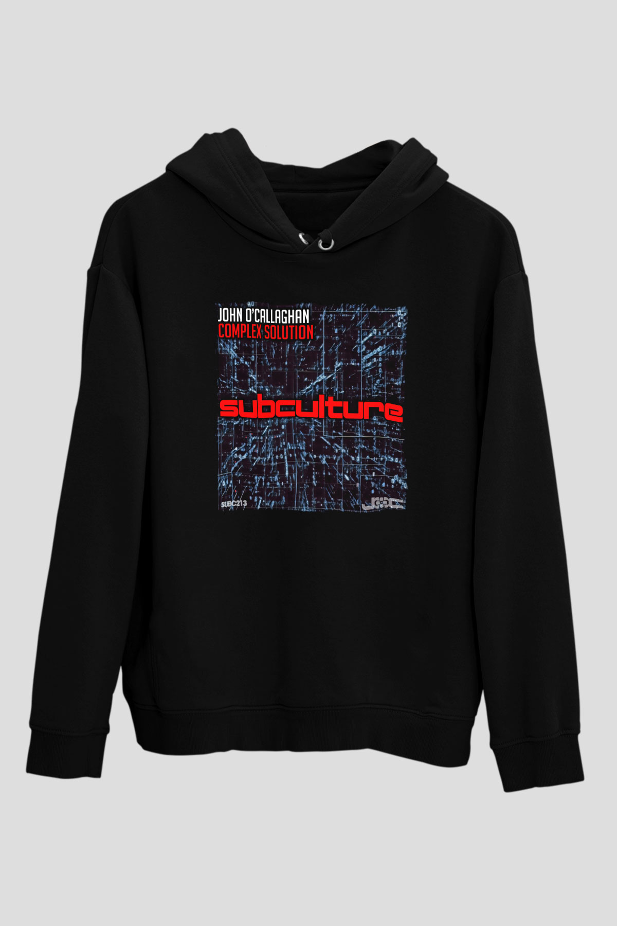 John Ocallaghan Siyah Unisex Kapüşonlu Sweatshirt