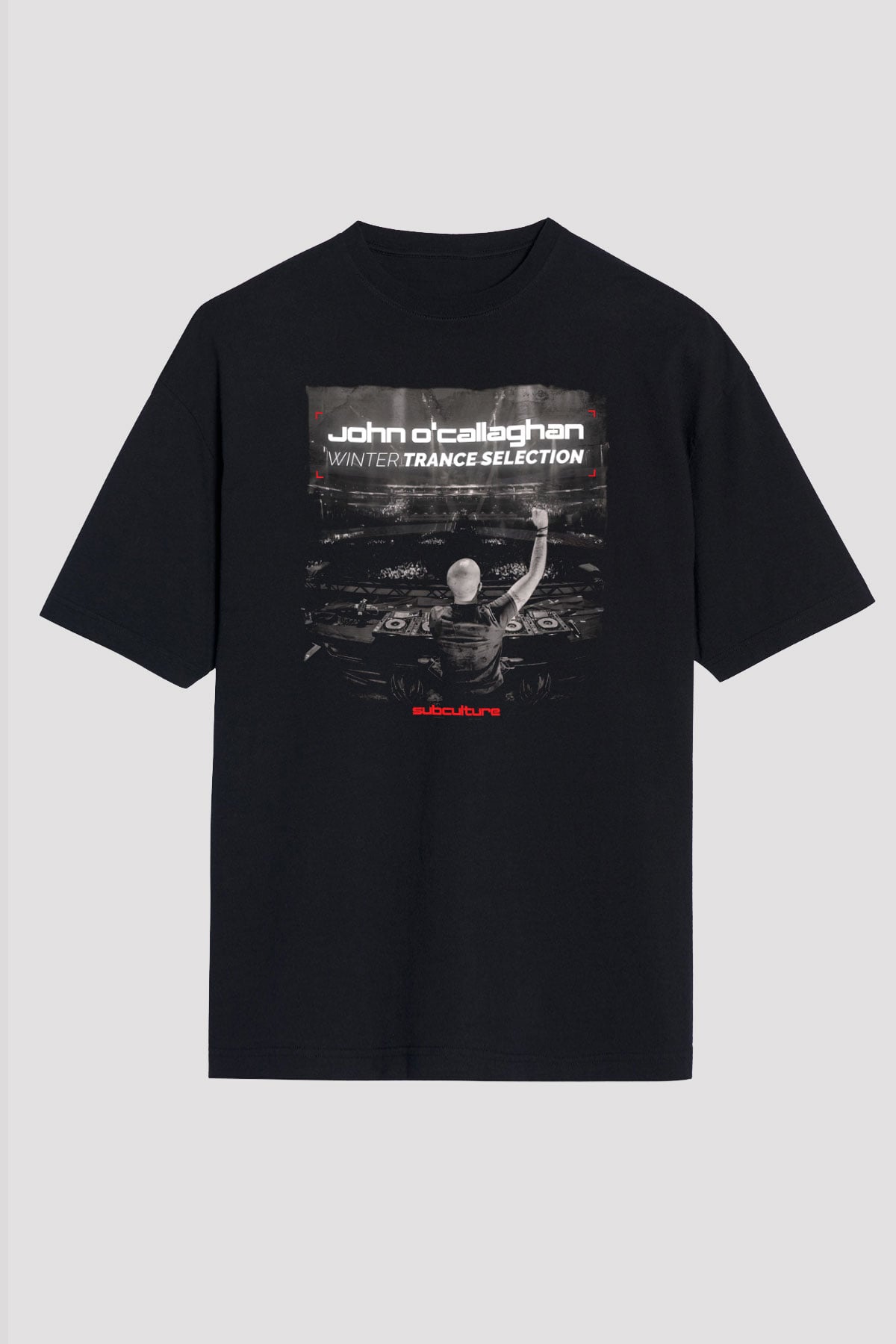 John Ocallaghan Siyah Oversize Tişört Oversize T-shirt - TişörtFabrikası