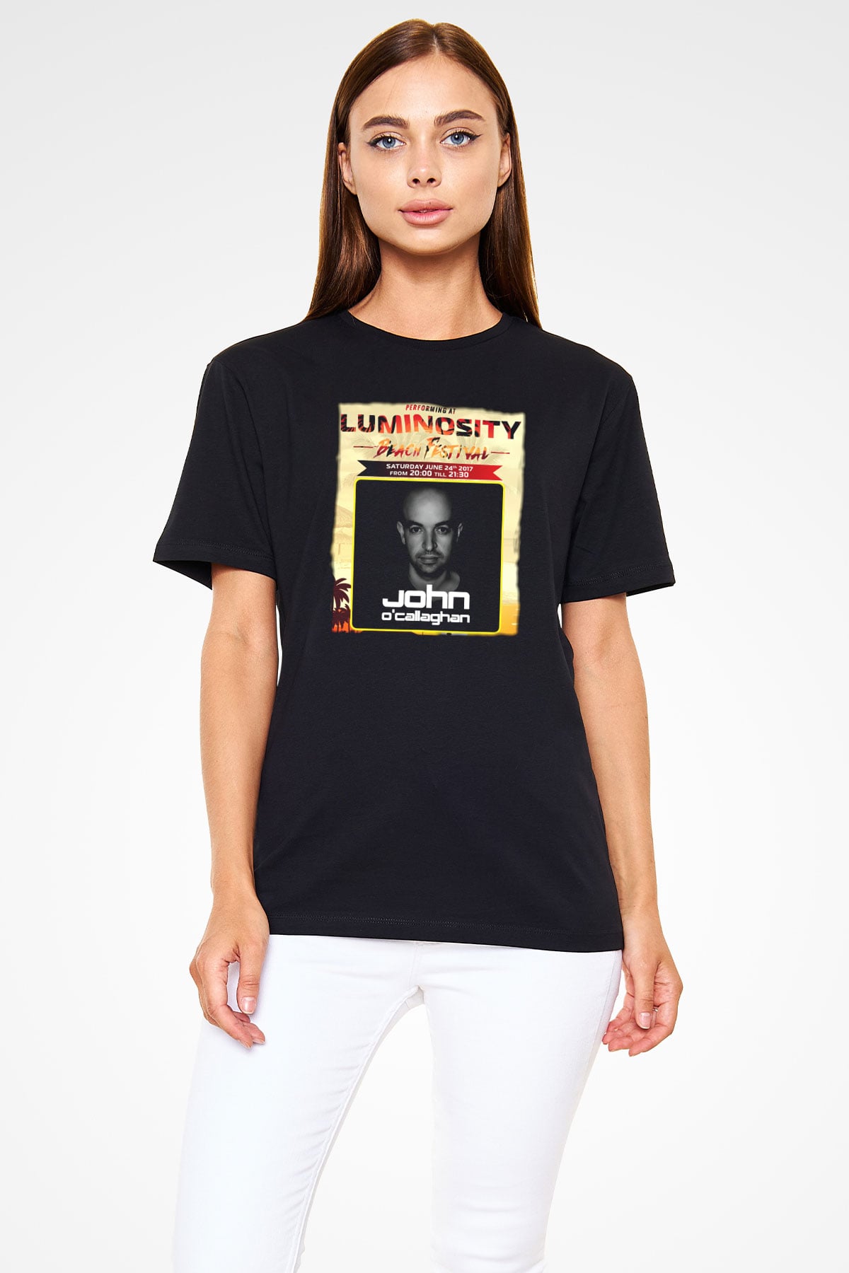 John Ocallaghan Siyah Unisex Tişört T-Shirt - TişörtFabrikası