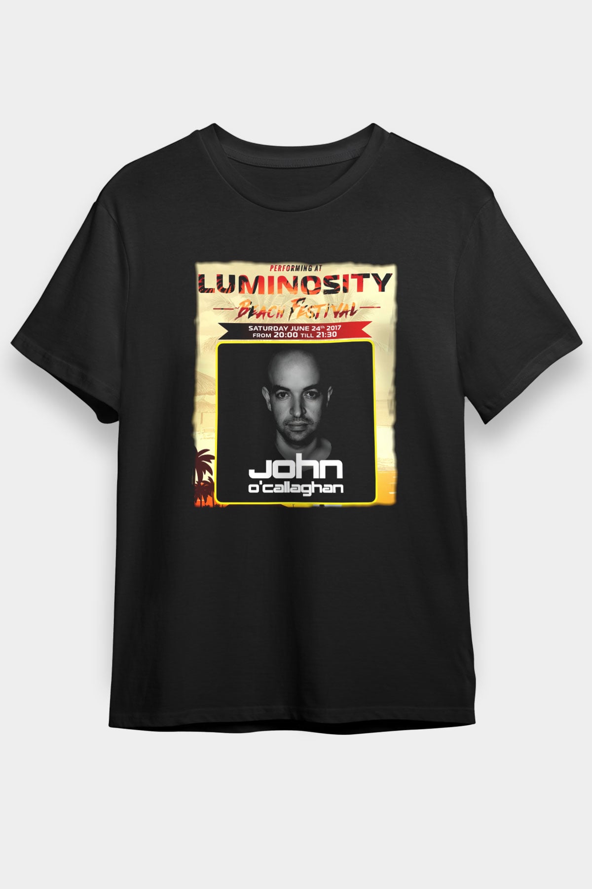 John Ocallaghan Siyah Unisex Tişört T-Shirt - TişörtFabrikası