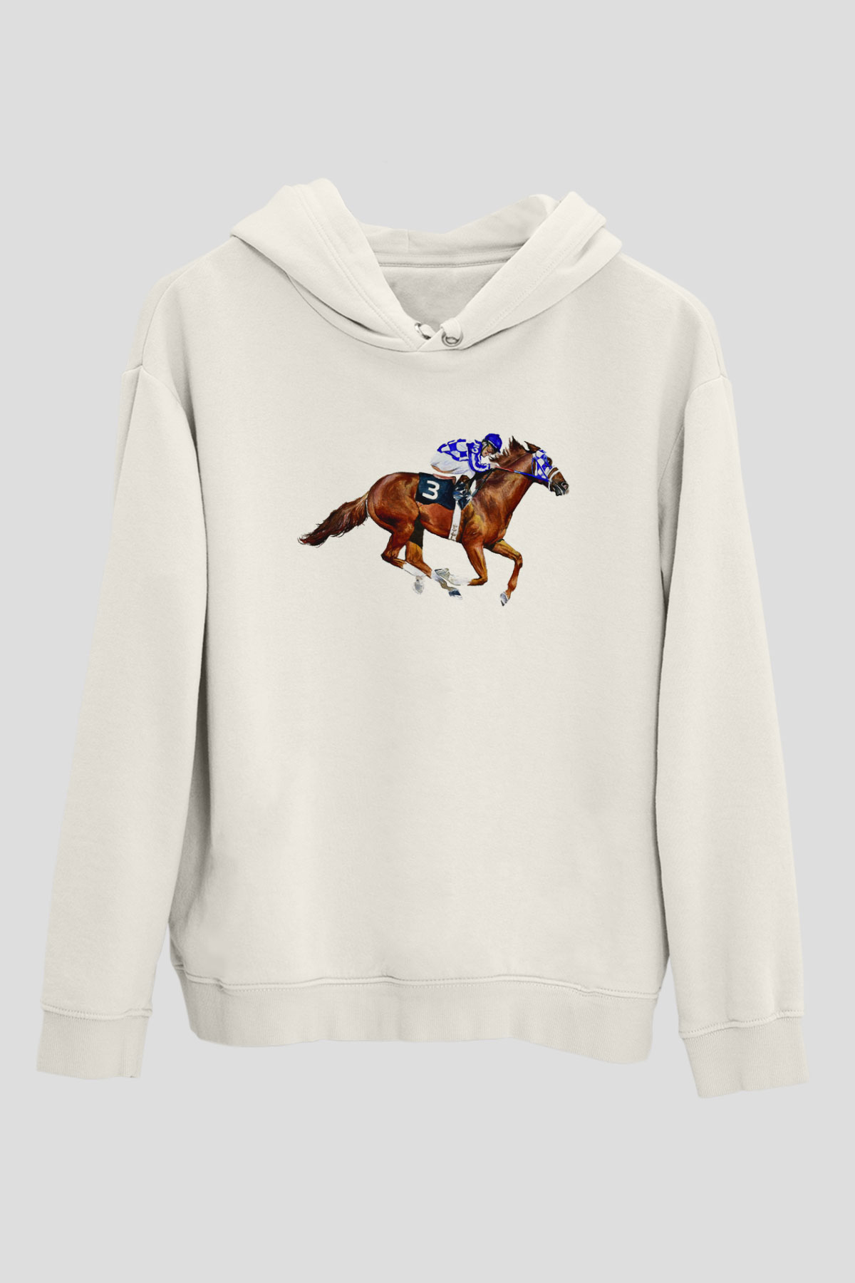 Jokey Beyaz Unisex Kapüşonlu Sweatshirt