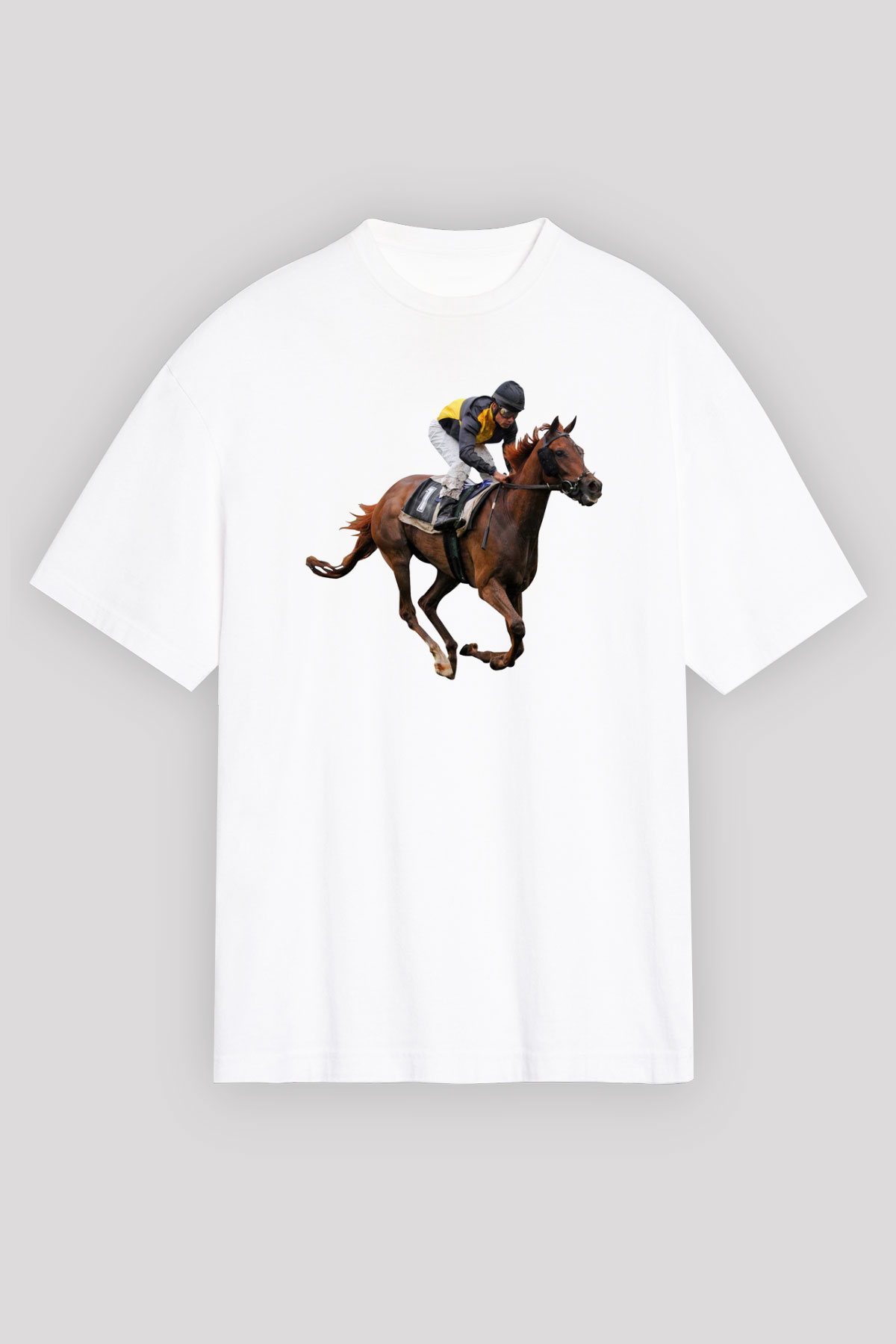 Jokey Beyaz Unisex Oversize Tişört T-Shirt
