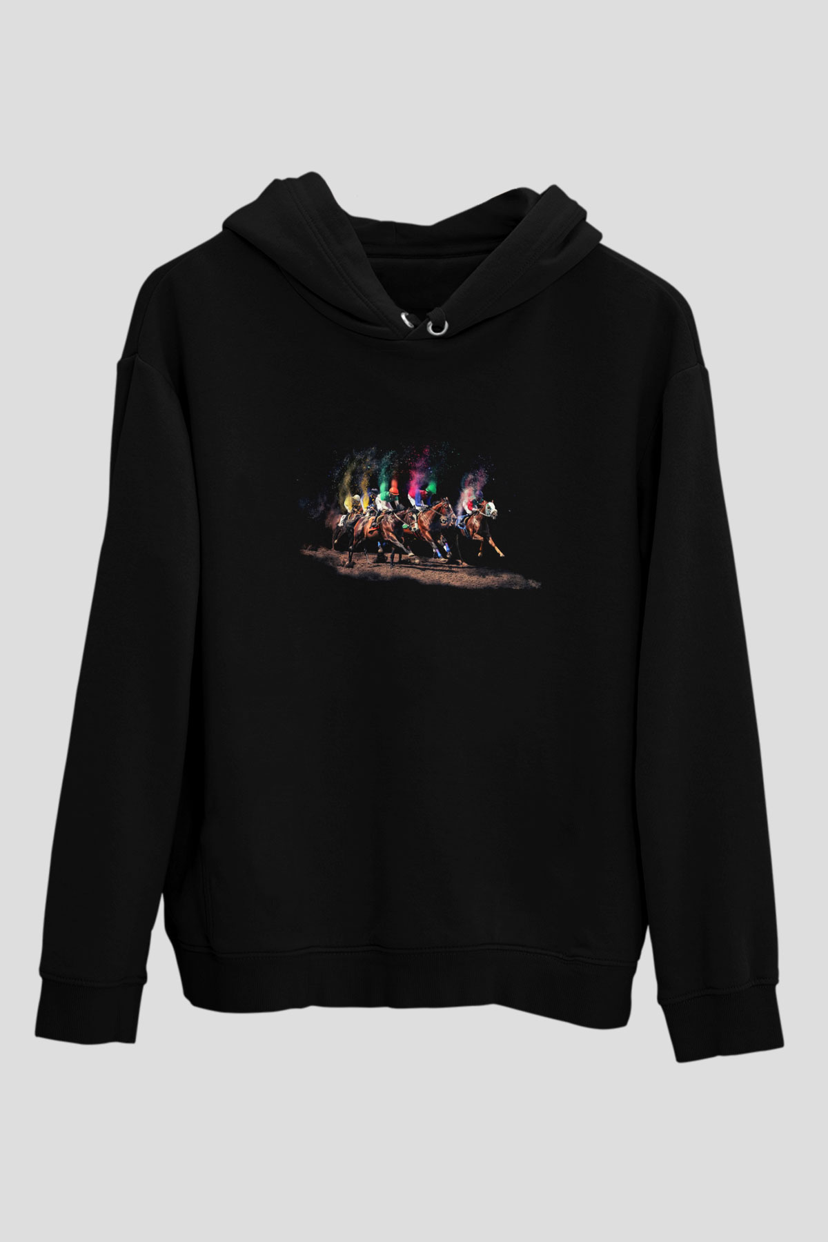 Jokey Siyah Unisex Kapüşonlu Sweatshirt