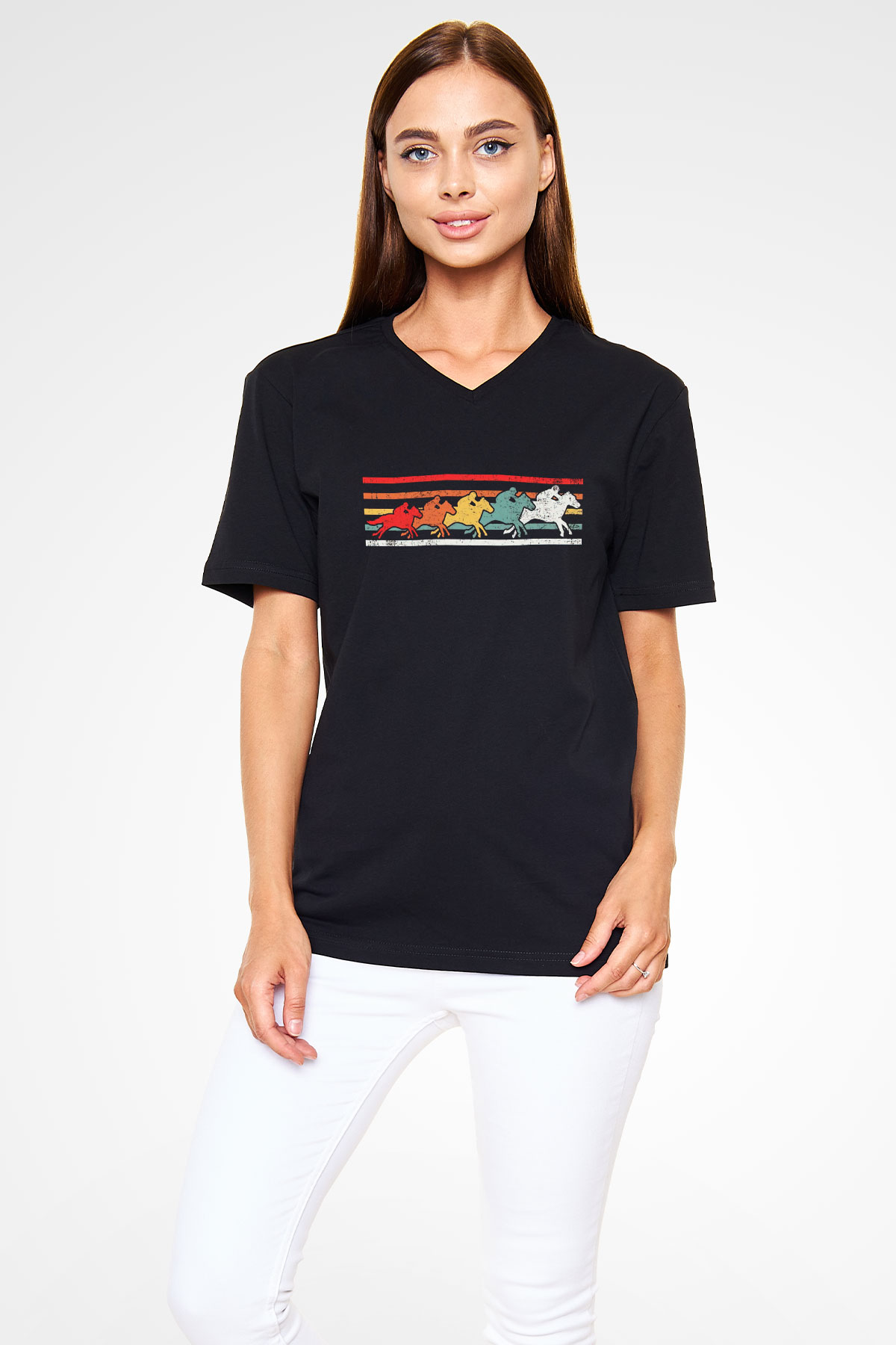 Jokey Siyah Unisex V Yaka Tişört