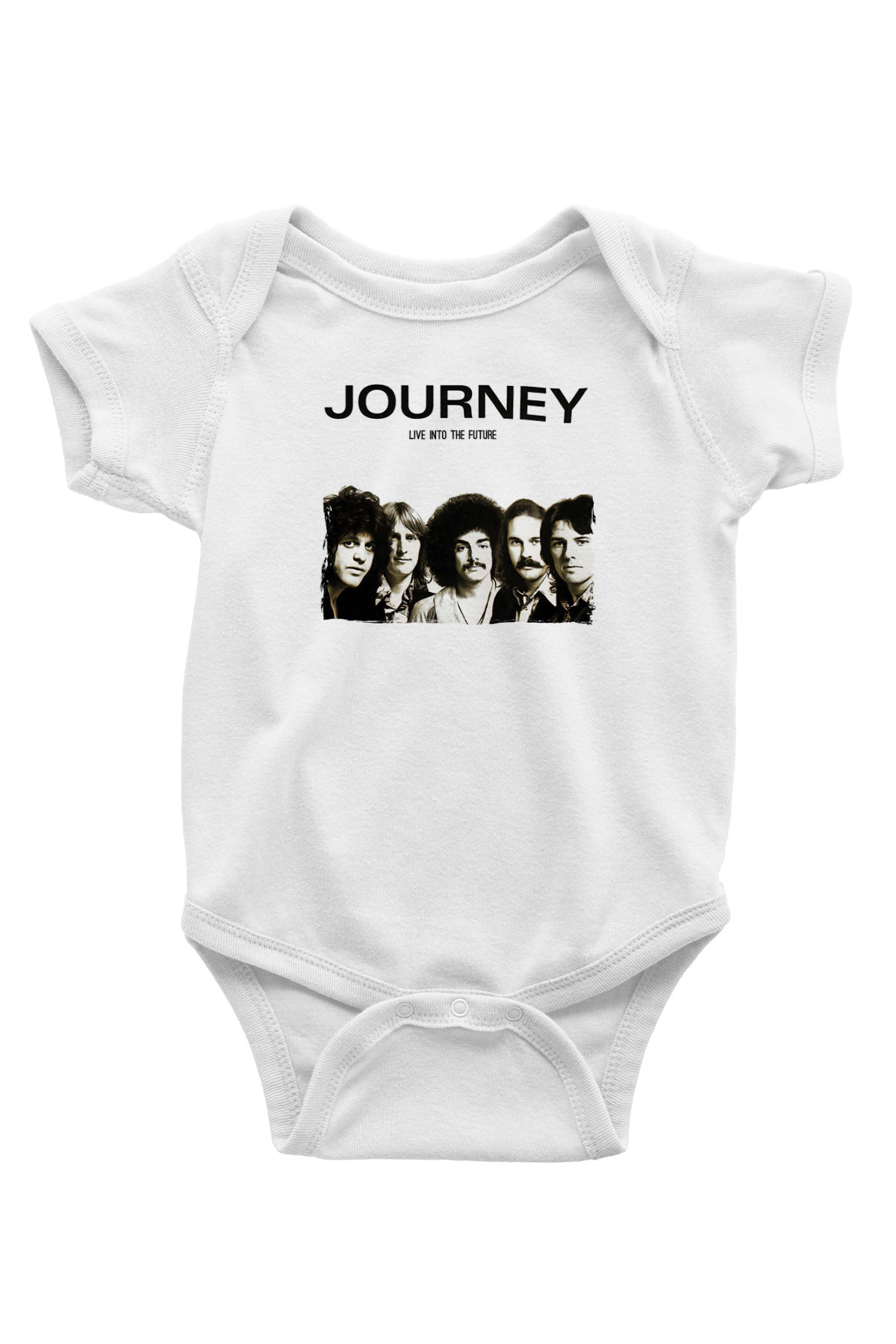 Journey Baskılı Beyaz Unisex Bebek Body - Zıbın