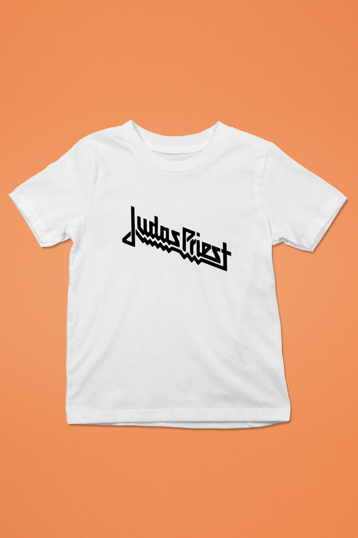 Judas Priest Baskılı Beyaz Unisex Çocuk Tişört