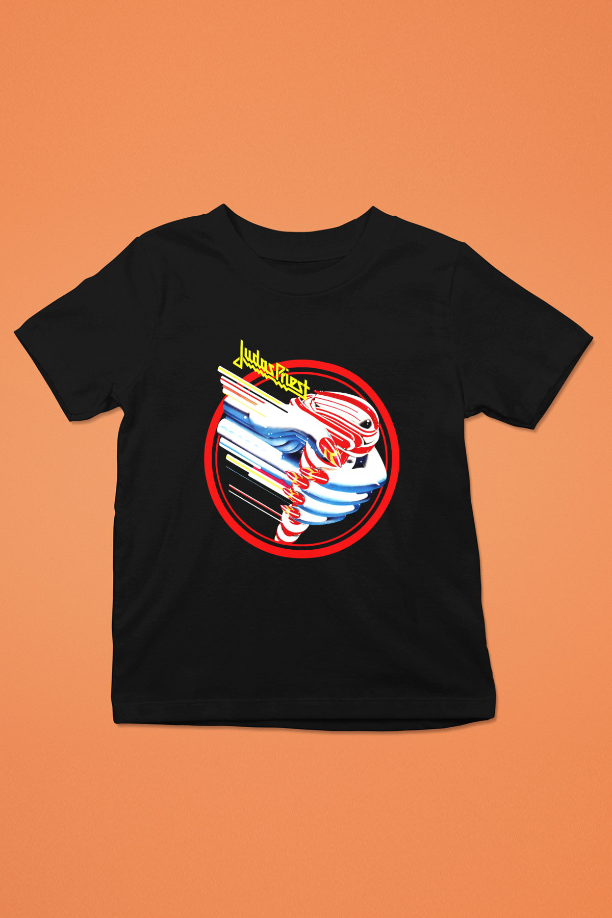 Judas Priest Baskılı Siyah Unisex Çocuk Tişört