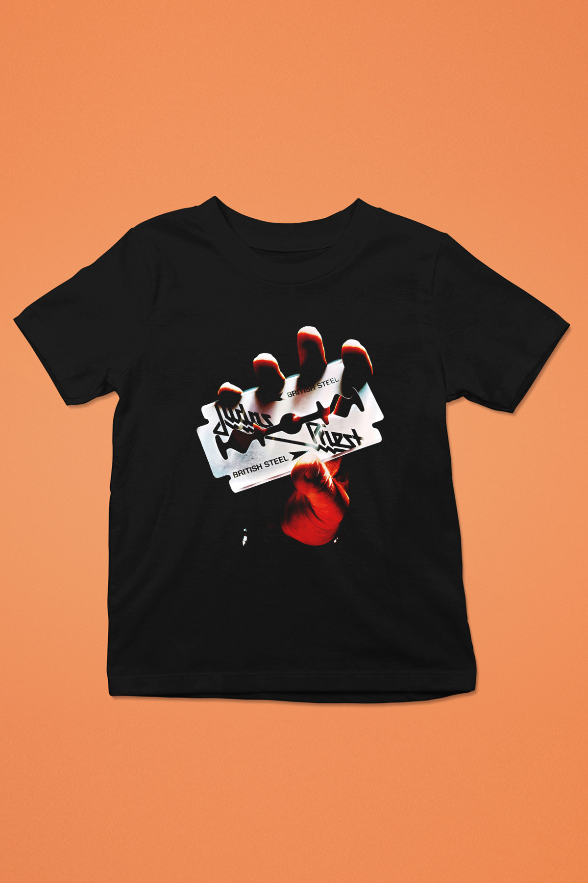 Judas Priest Baskılı Siyah Unisex Çocuk Tişört