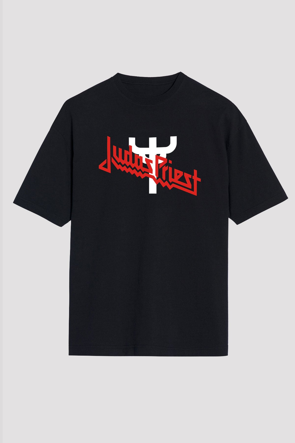 Judas Priest Siyah Unisex Oversize Tişört T-Shirt