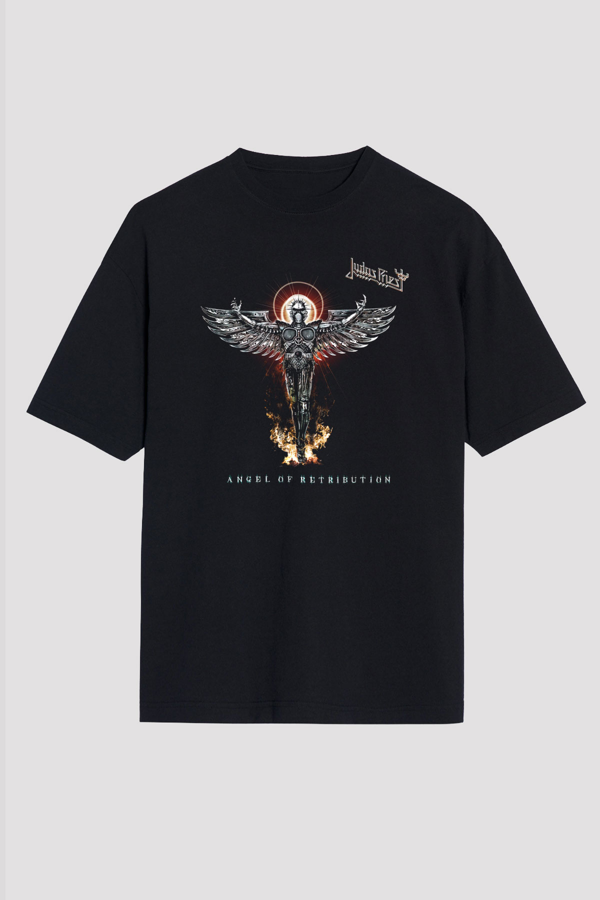 Judas Priest Siyah Unisex Oversize Tişört T-Shirt