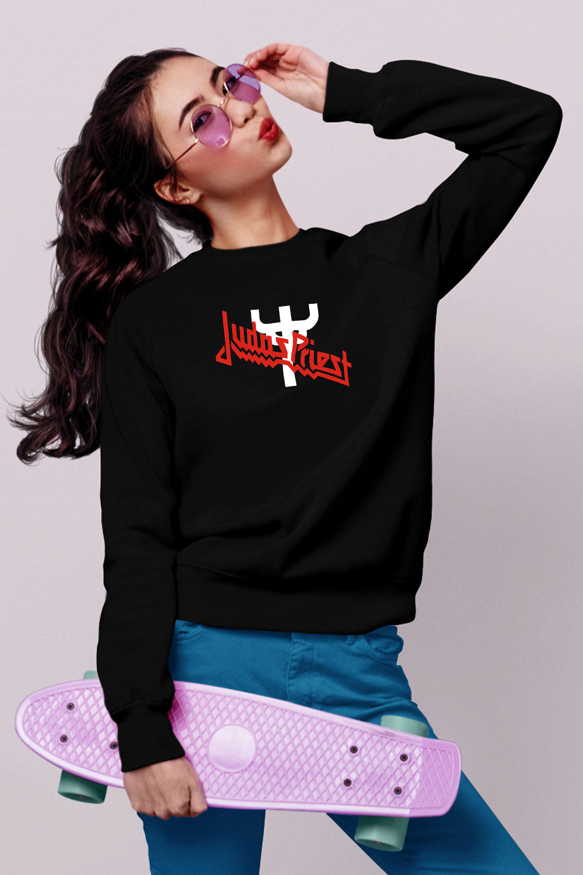 Judas Priest Siyah Unisex Sweatshirt