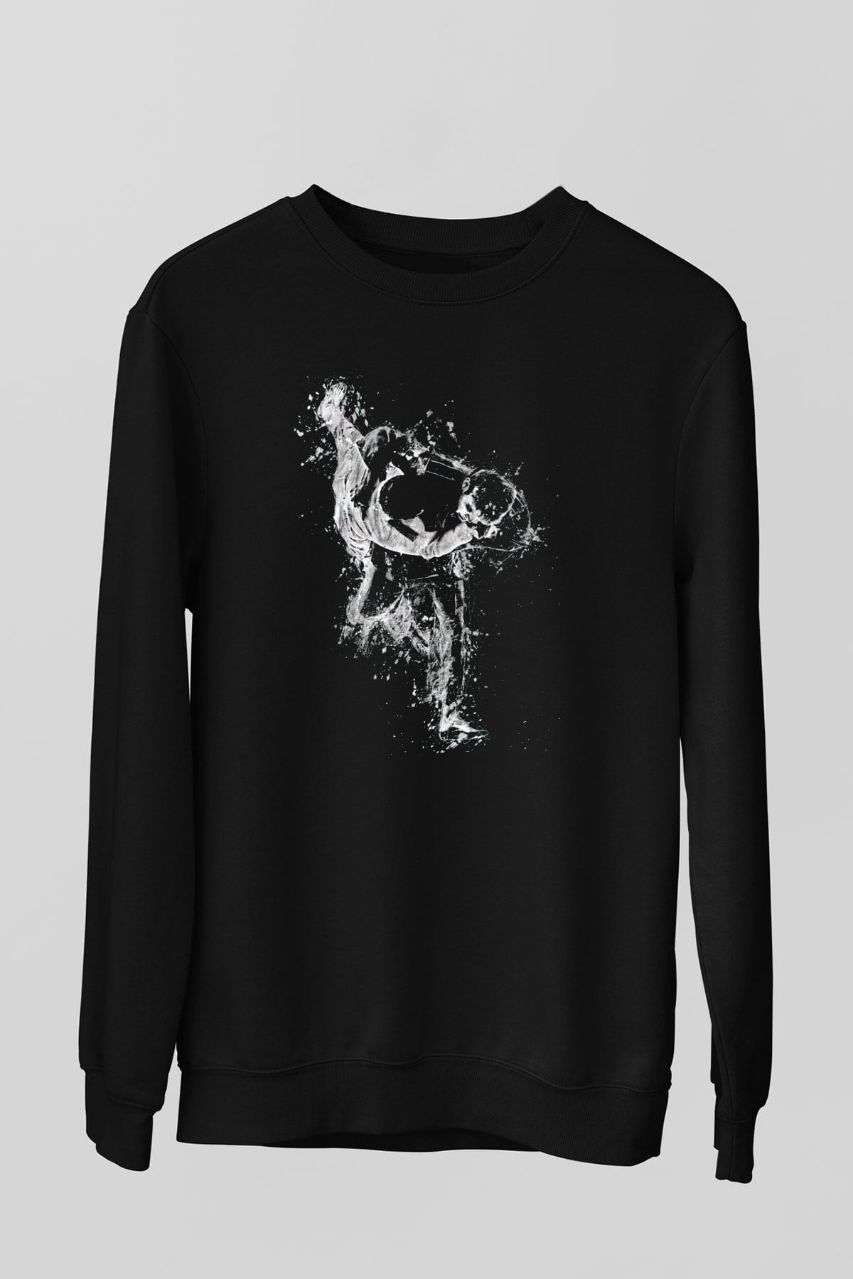 Judo Baskılı Unisex Siyah  Sweatshirt