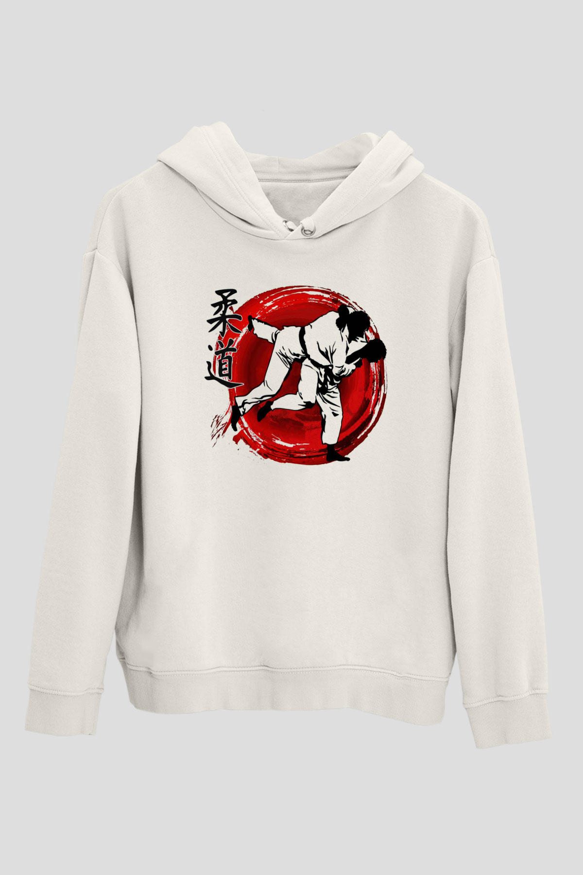 Judo Beyaz Unisex Hoodie
