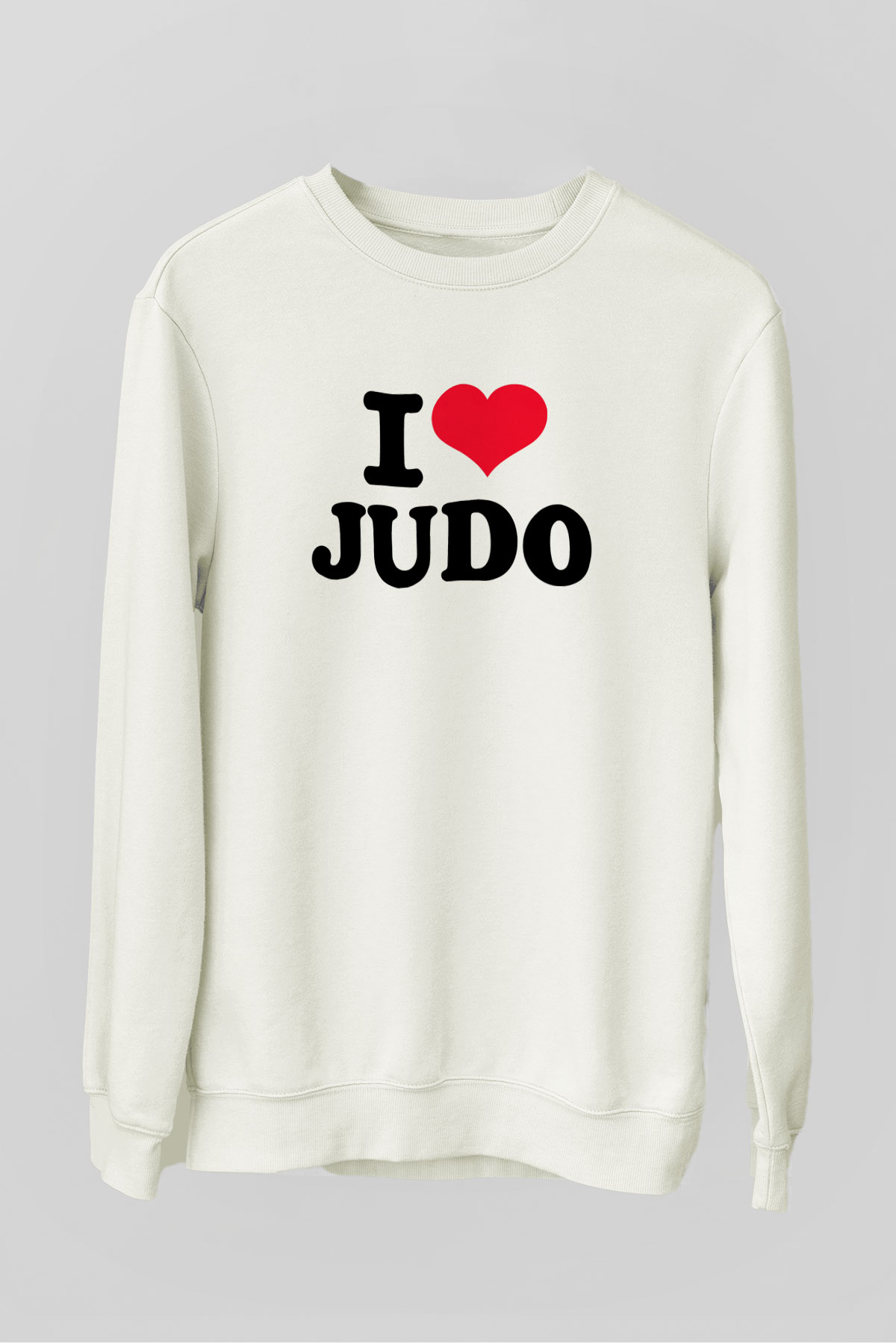 Judo Beyaz Unisex Sweatshirt