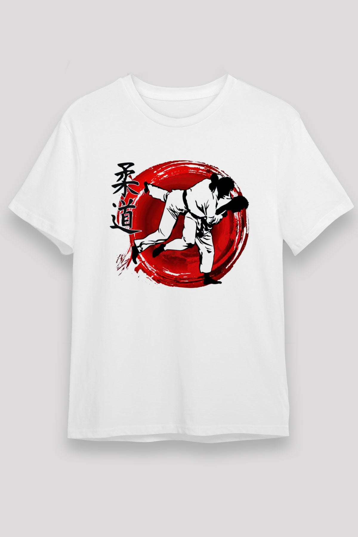 Judo Beyaz Unisex Tişört T-Shirt - TişörtFabrikası