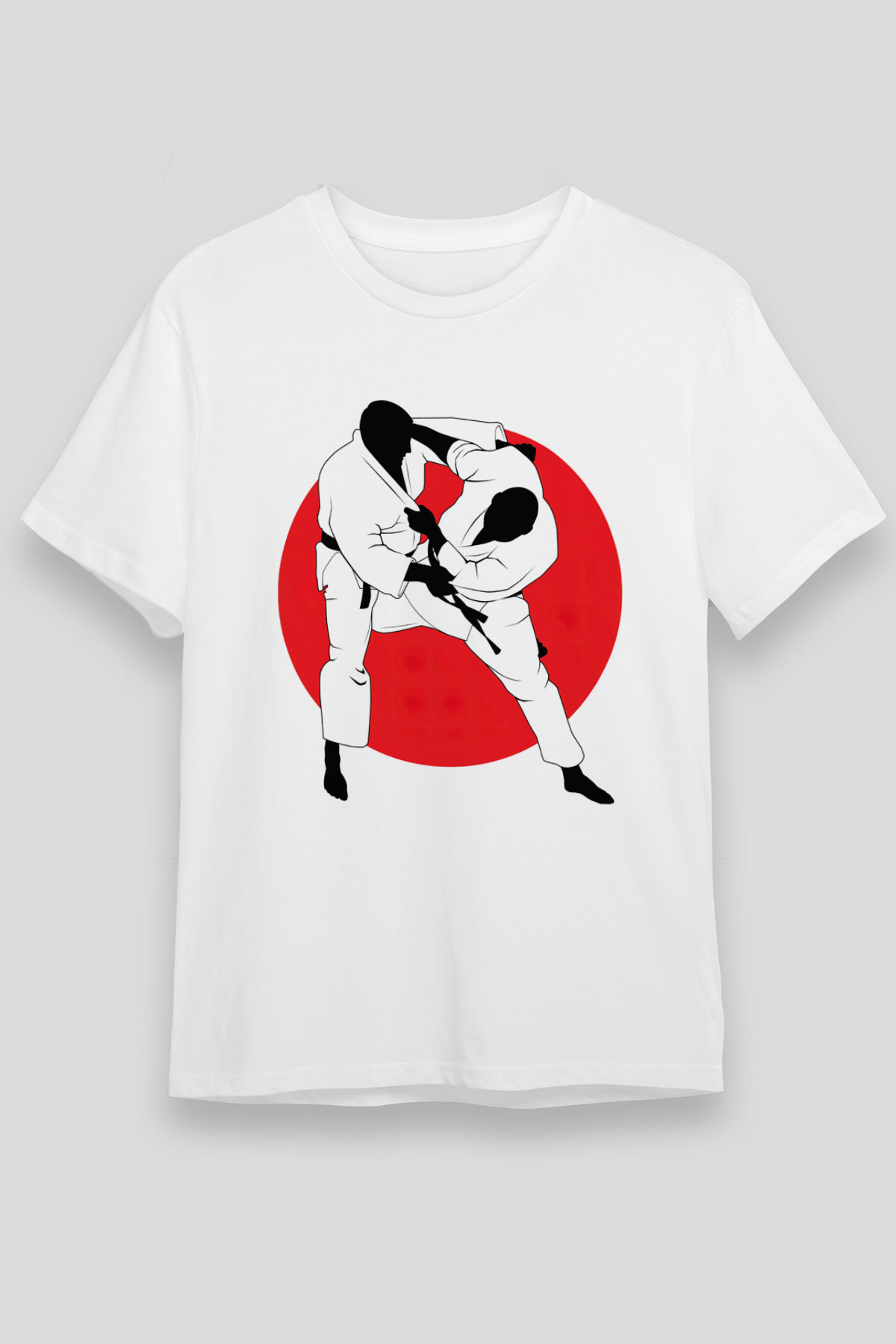 Judo Beyaz Unisex Tişört T-Shirt - TişörtFabrikası