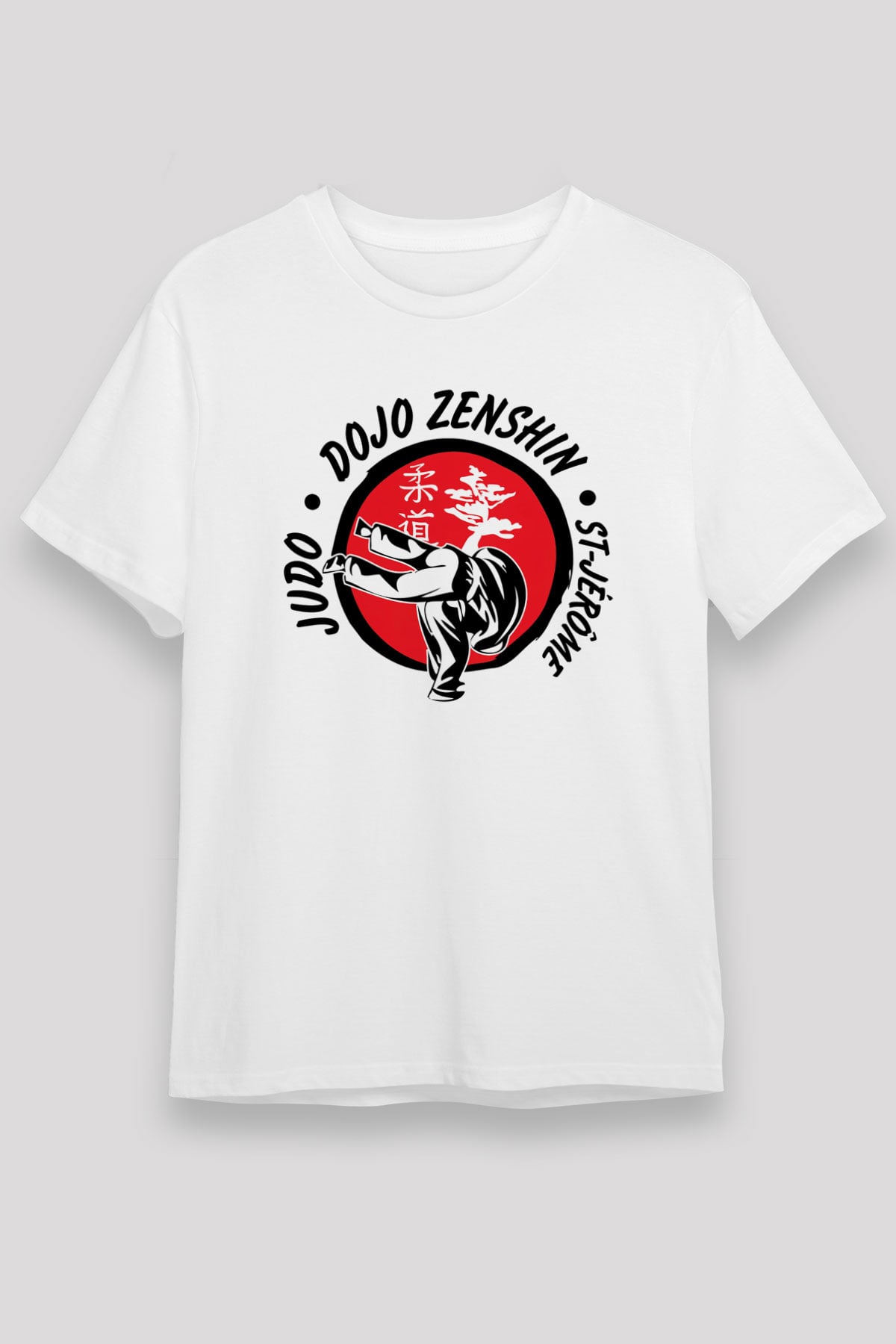 Judo Beyaz Unisex Tişört T-Shirt - TişörtFabrikası