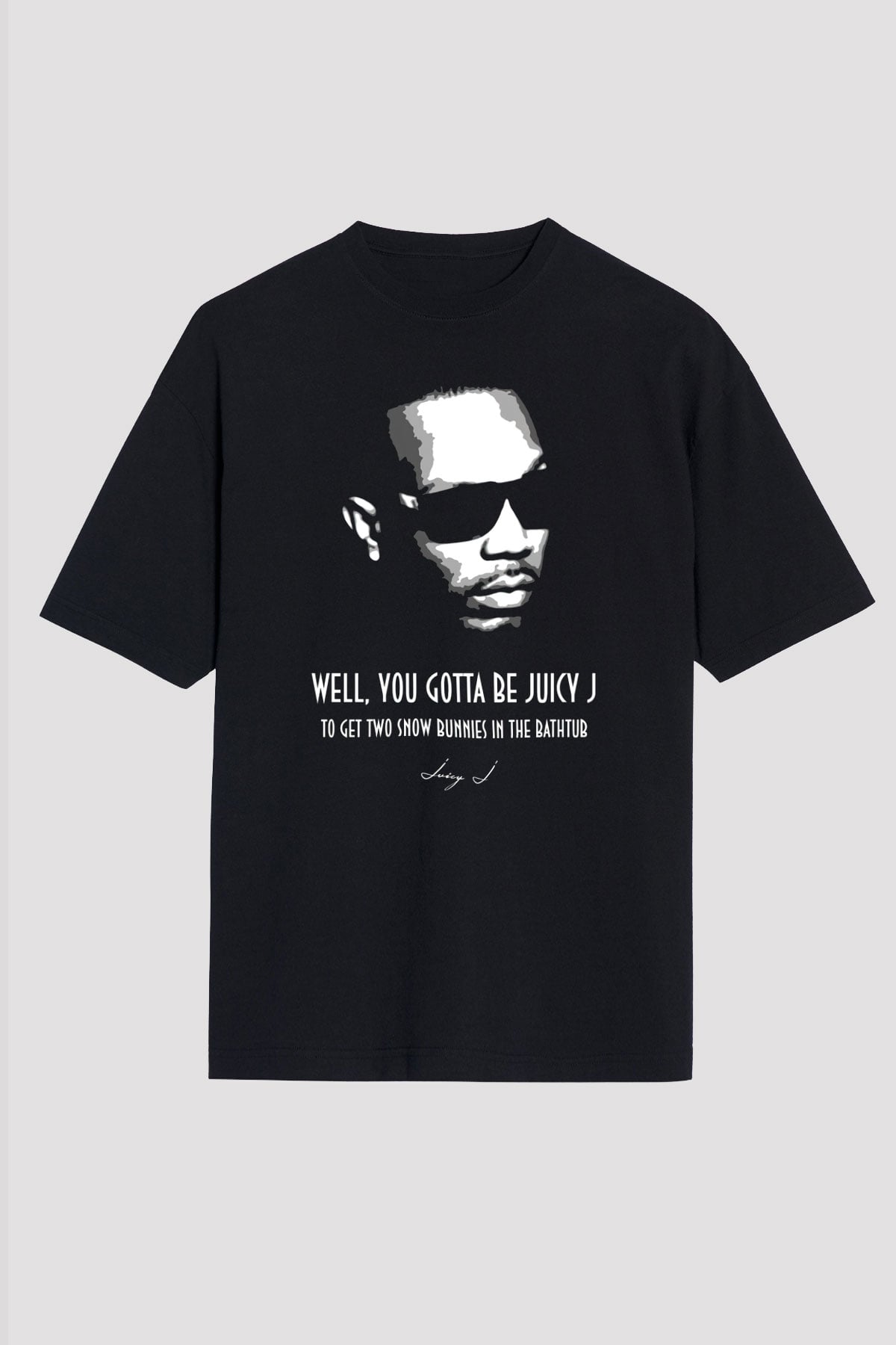 Juicy-J Siyah Oversize Tişört Oversize T-shirt - TişörtFabrikası