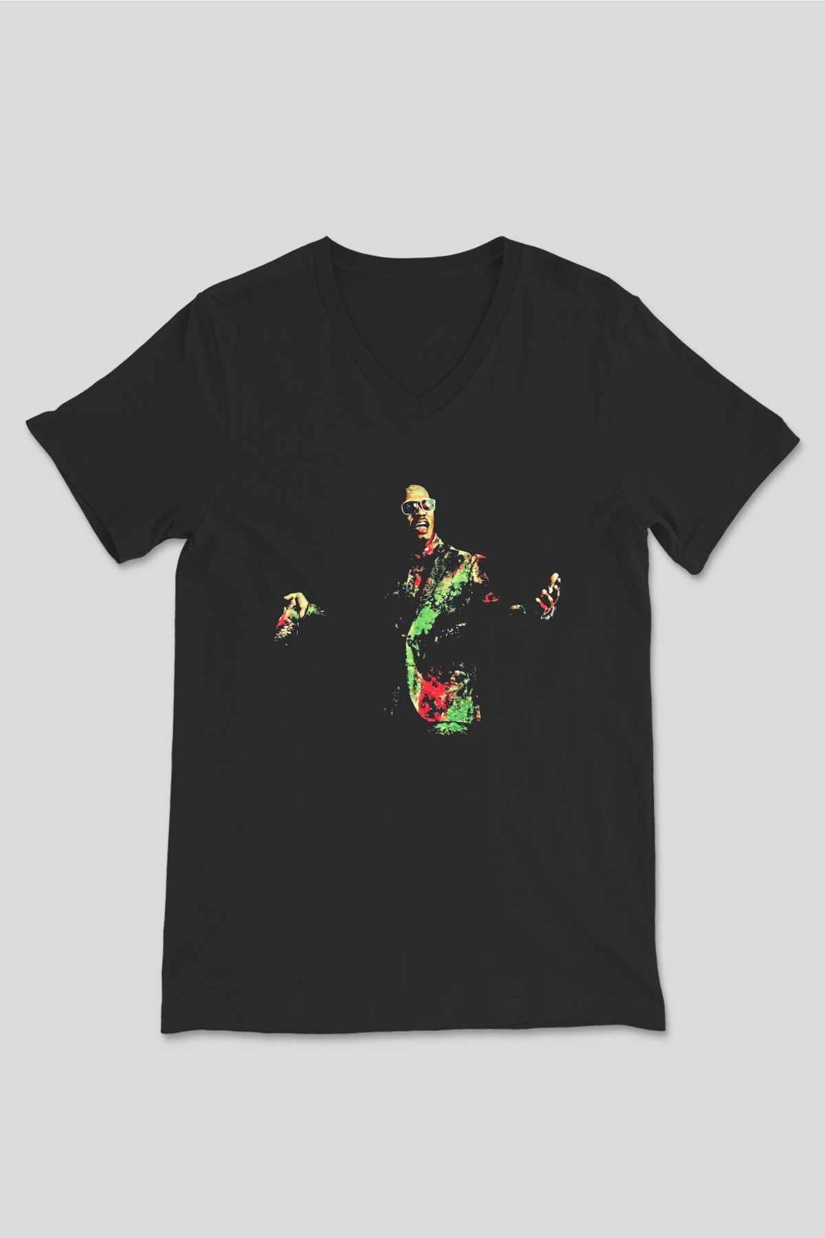 Juicy-J Siyah Unisex V Yaka Tişört