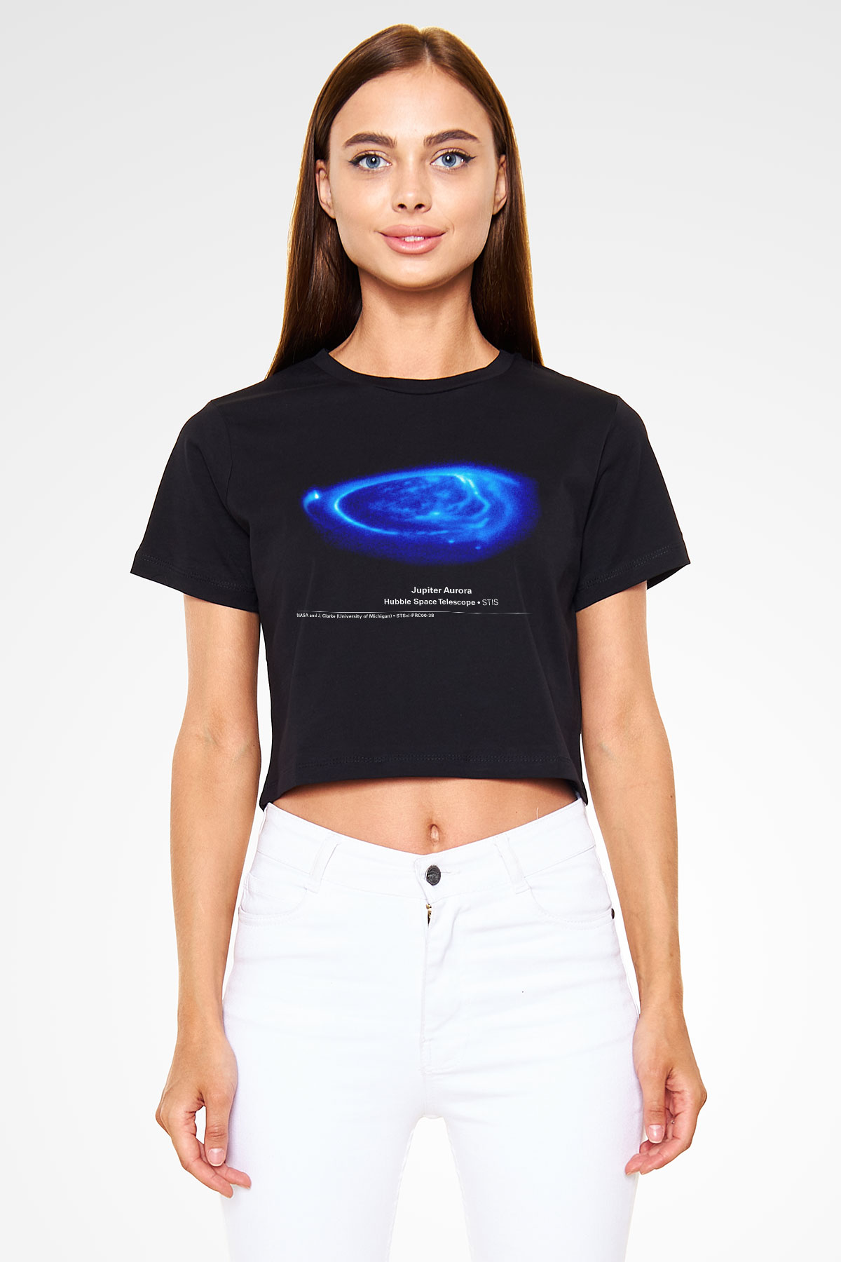 Jüpiter Siyah Crop Top Tişört