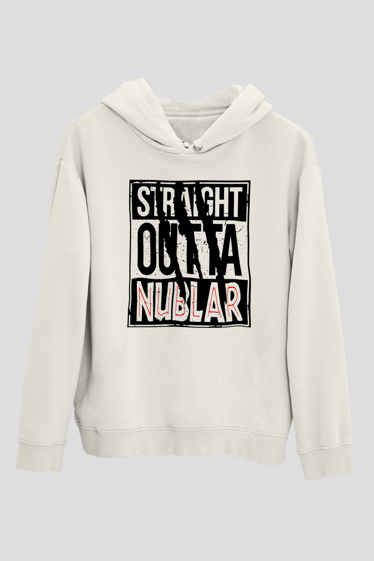 Jurassic Park Beyaz Unisex Hoodie
