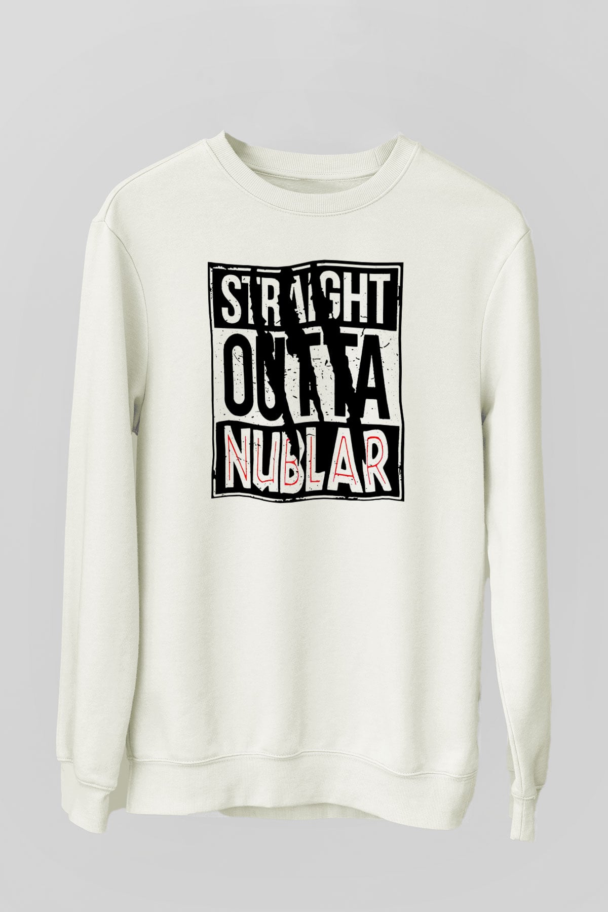Jurassic Park Beyaz Unisex Sweatshirt