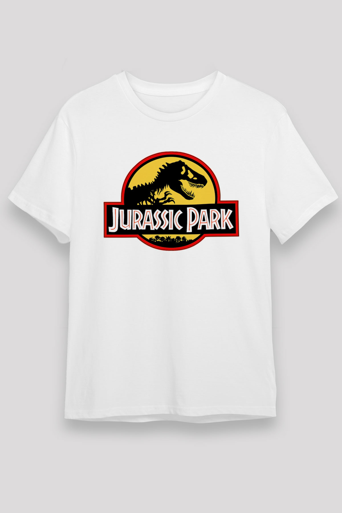 Jurassic Park Beyaz Unisex Tişört T-Shirt