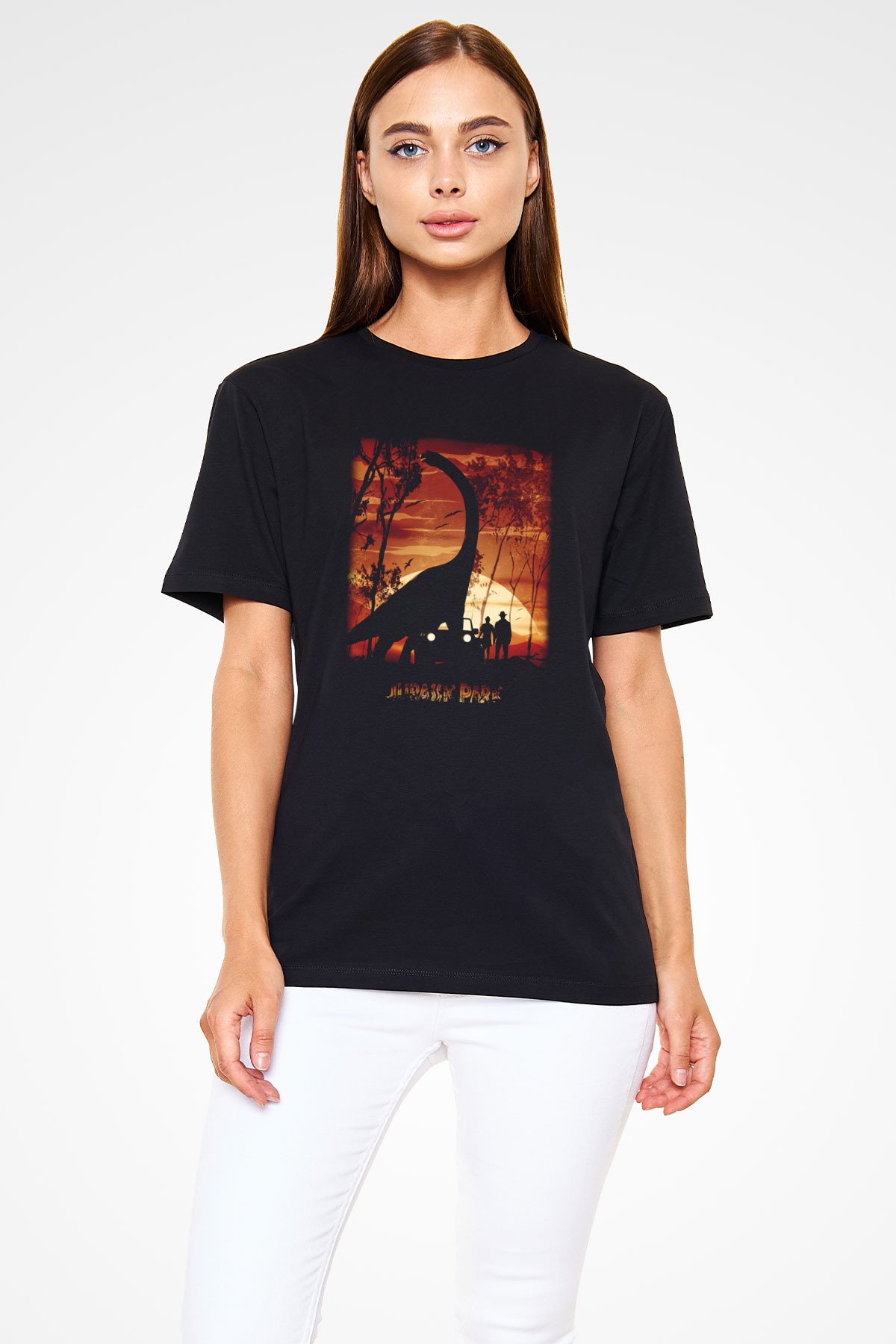 Jurassic Park Siyah Unisex Tişört T-Shirt