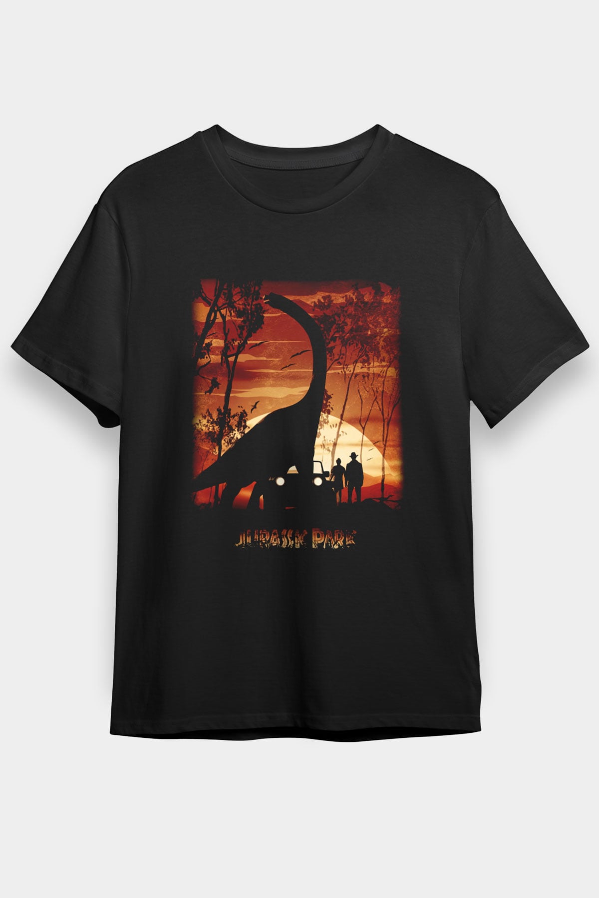 Jurassic Park Siyah Unisex Tişört T-Shirt