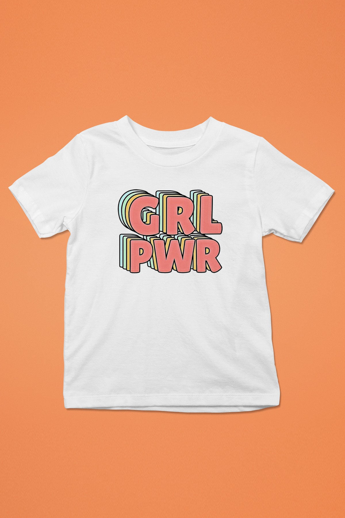 Kadınlar Günü Baskılı Beyaz Unisex Beyaz Çocuk Tişört - Tshirt