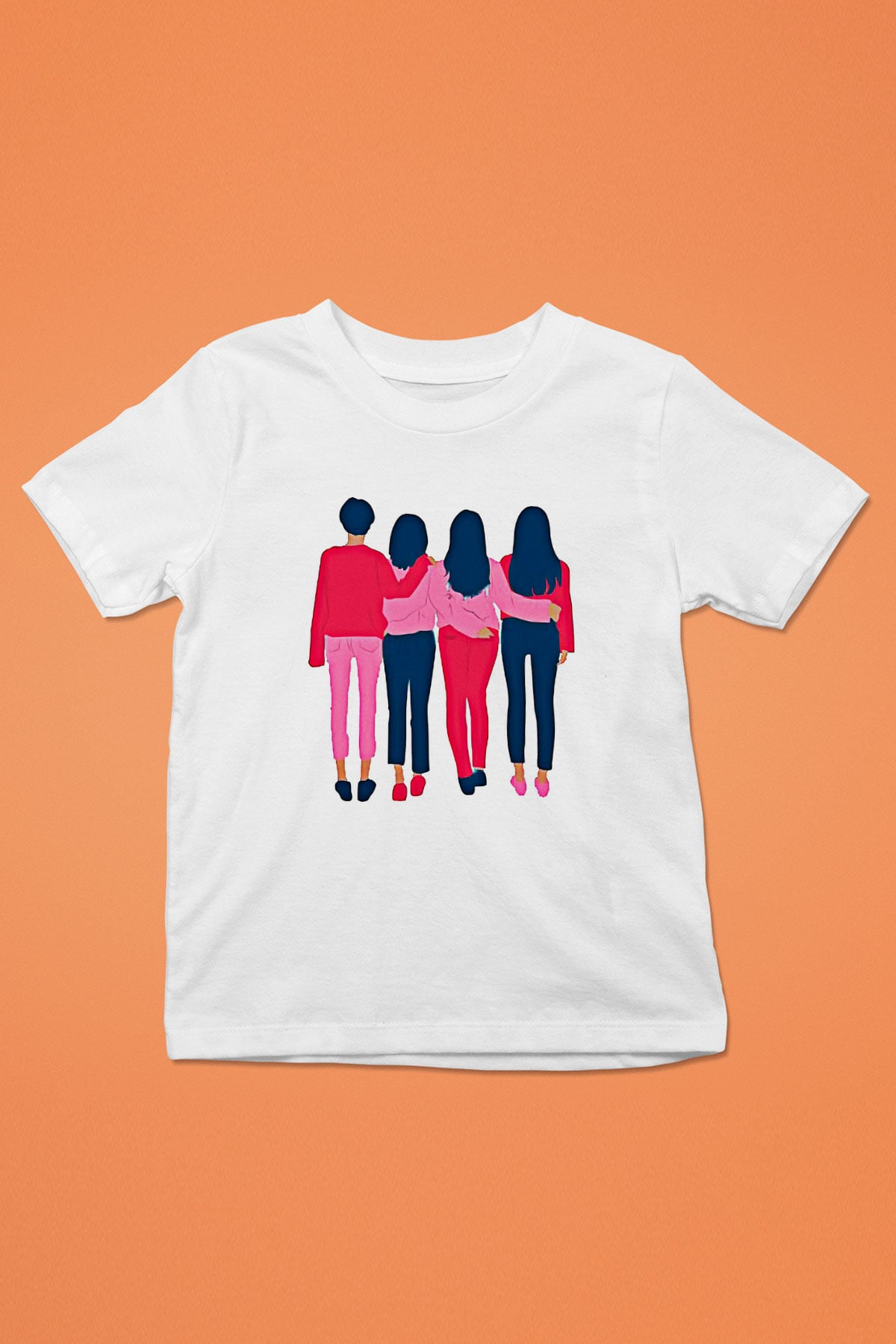 Kadınlar Günü Baskılı Beyaz Unisex Beyaz Çocuk Tişört - Tshirt