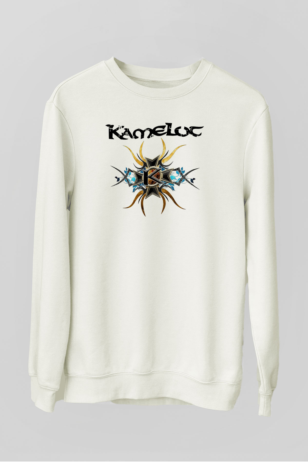 Kamelot Beyaz Unisex Sweatshirt