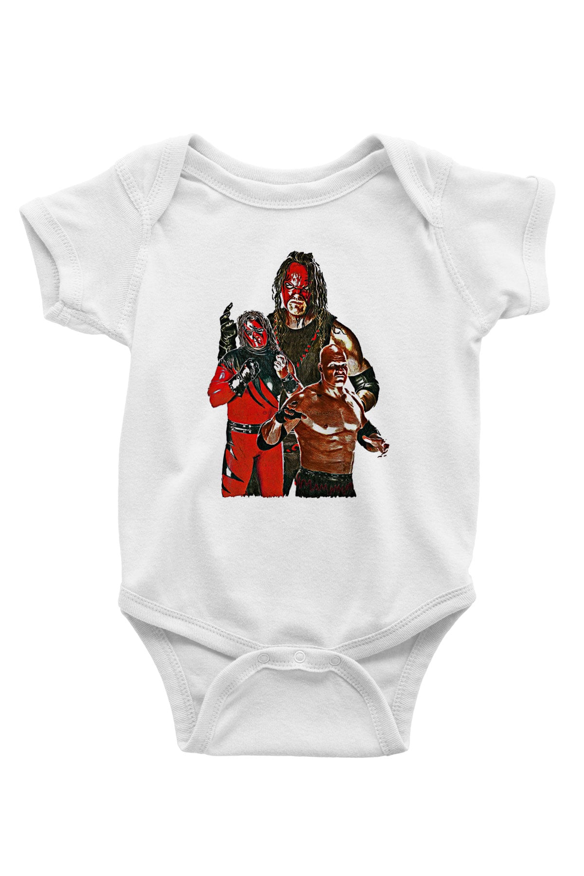Kane Baskılı Beyaz Unisex Bebek Body - Zıbın