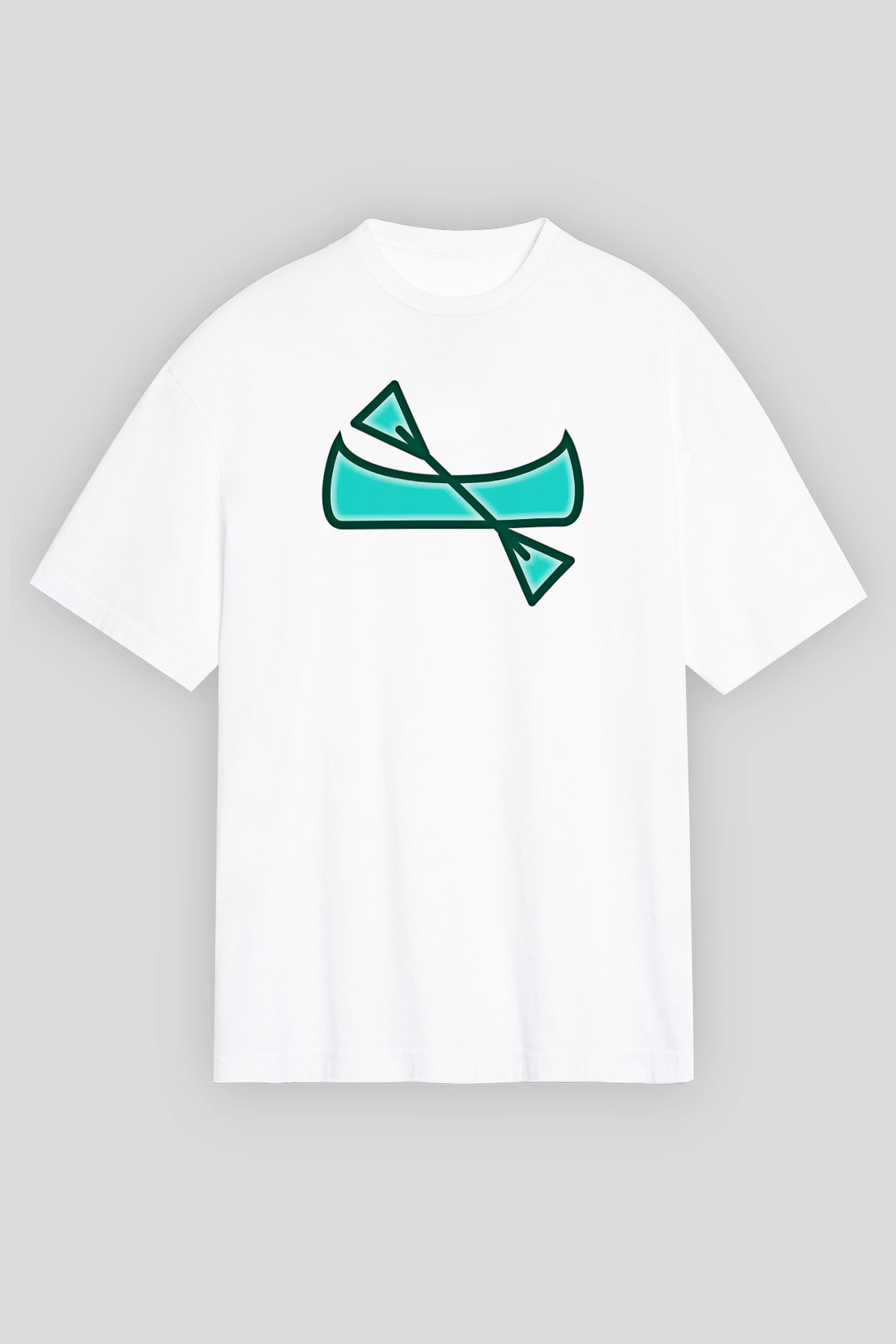 Kano Baskılı Unisex Beyaz Oversize Tişört - Tshirt