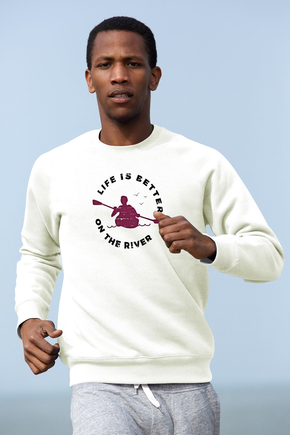 Kano Baskılı Unisex Ekru Sweatshirt