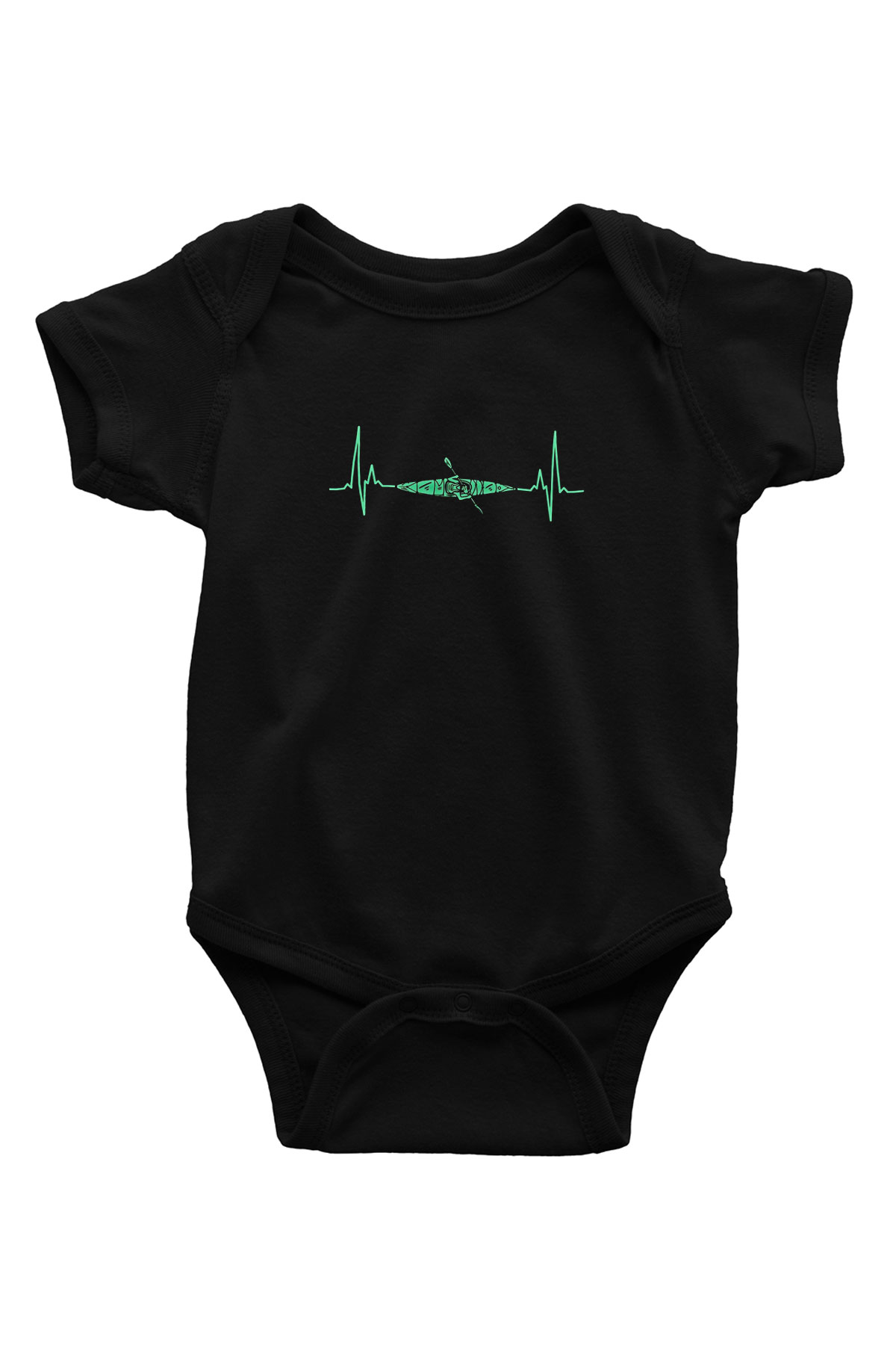 Kano Baskılı Unisex Siyah Bebek Body - Zıbın