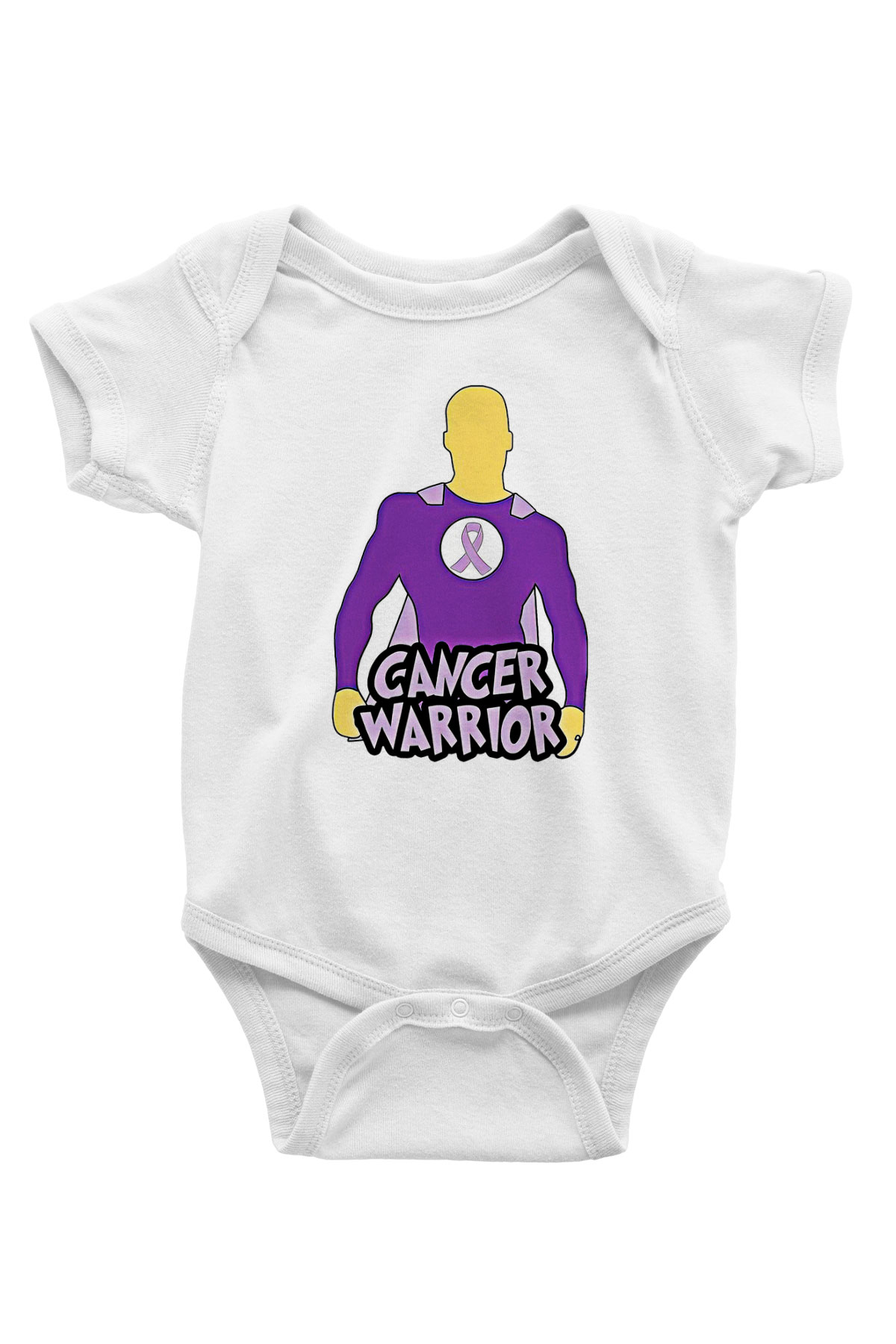 Kanser Günü Baskılı Beyaz Unisex Bebek Body - Zıbın