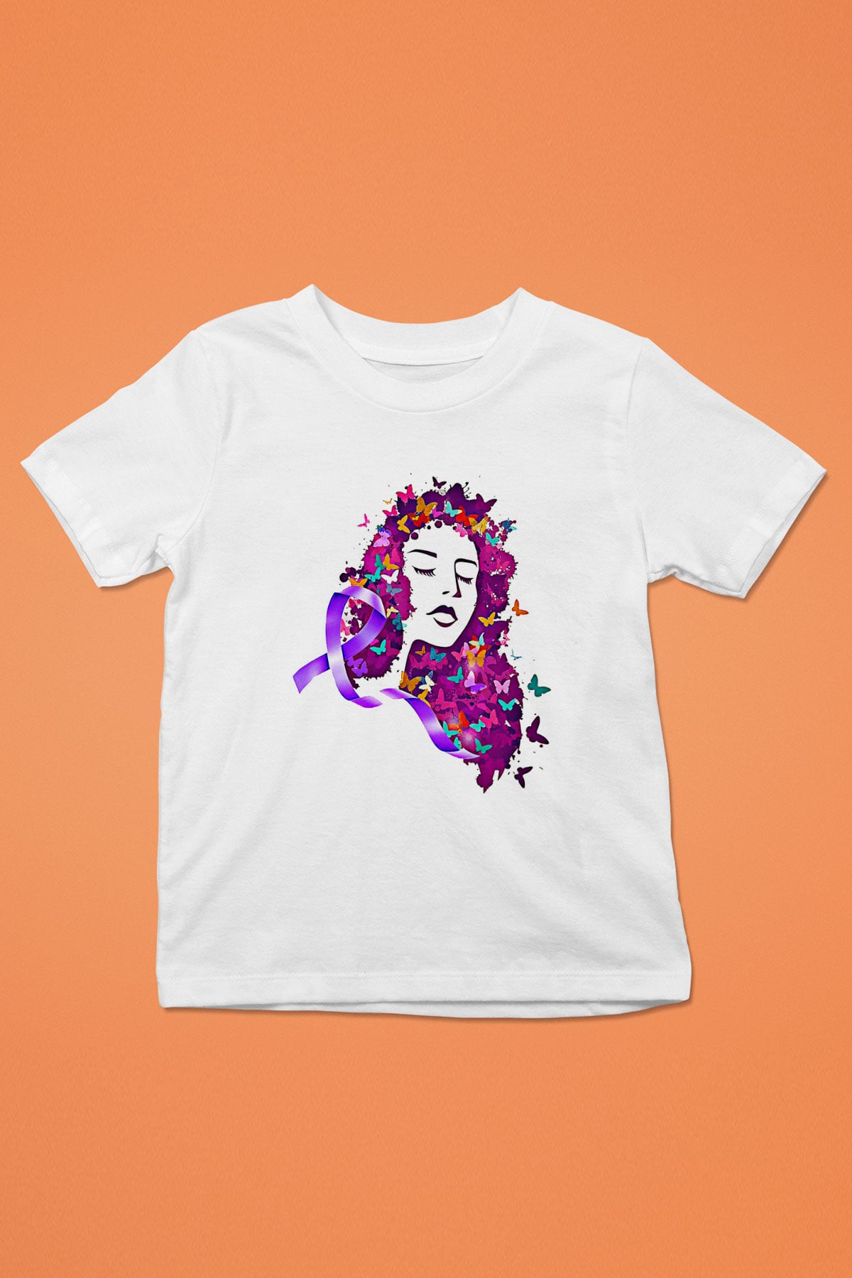 Kanser Günü Baskılı Beyaz Unisex Beyaz Çocuk Tişört - Tshirt