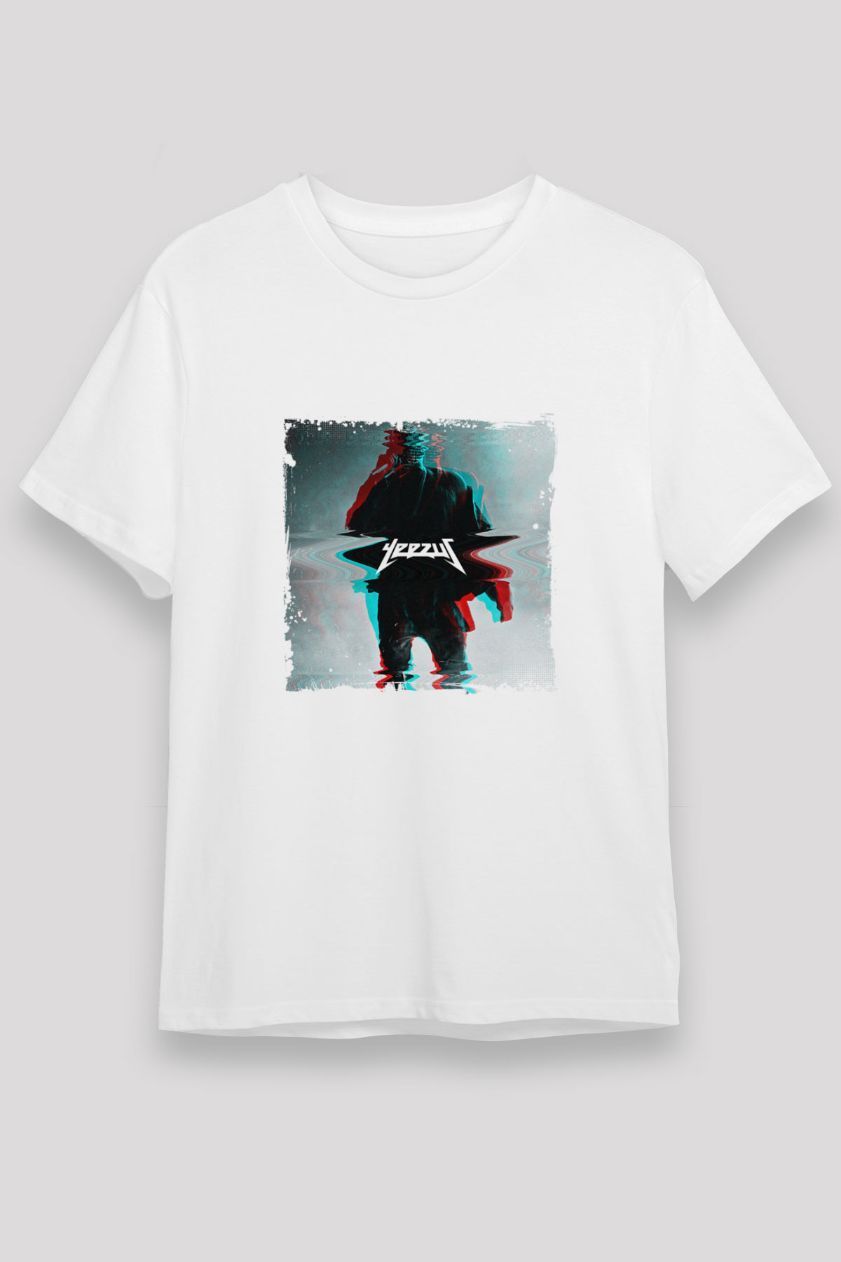 Kanye West Baskılı Unisex Beyaz Tişört