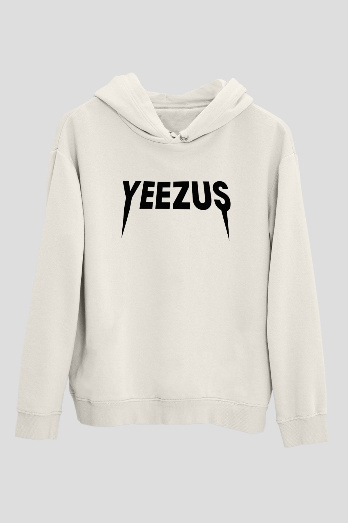 Kanye West Beyaz Unisex Kapşonlu Sweatshirt