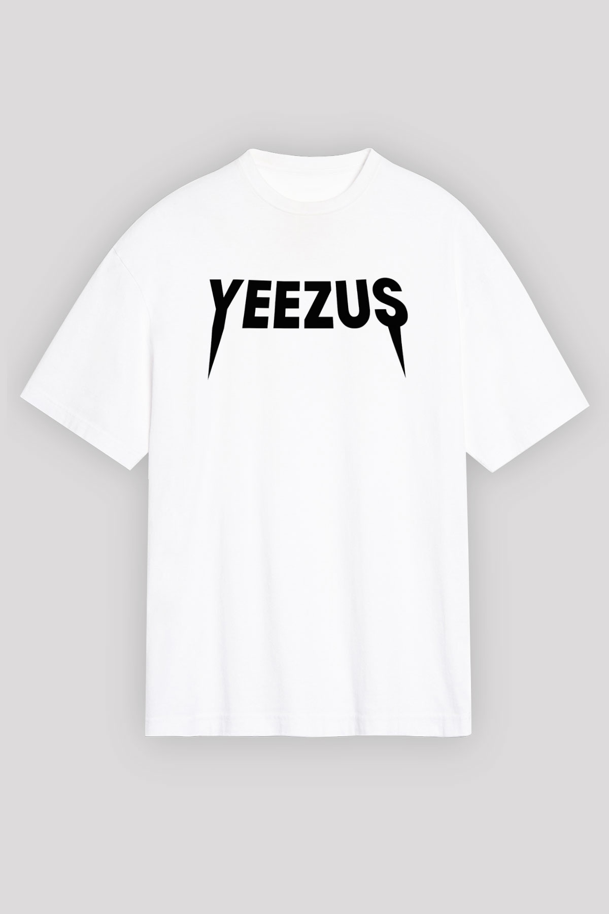 Kanye West Beyaz Unisex Oversize Tişört T-Shirt